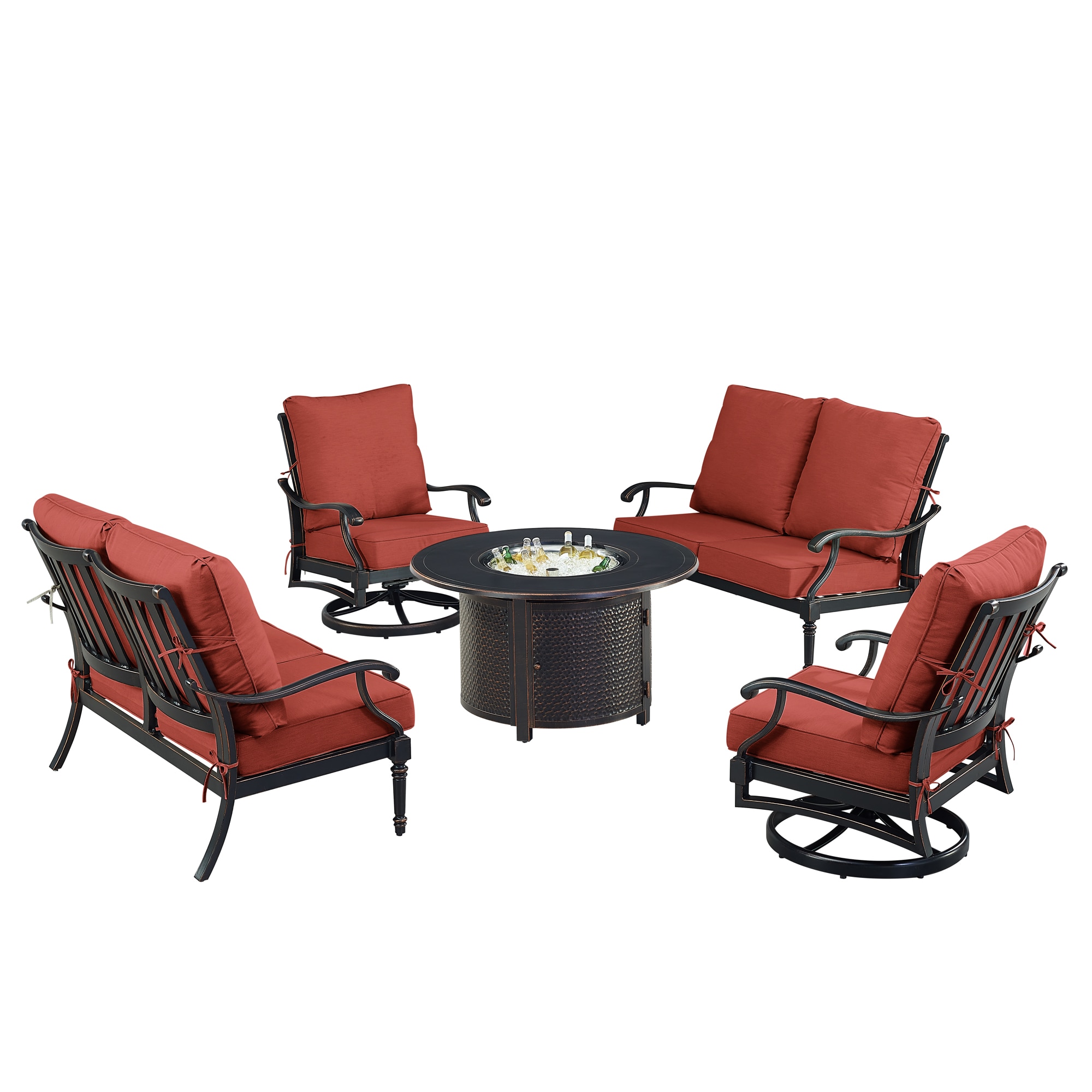 Oakland Living SHACO2LS2CHMATERARDC Patio-Conversation-Sets - View #4