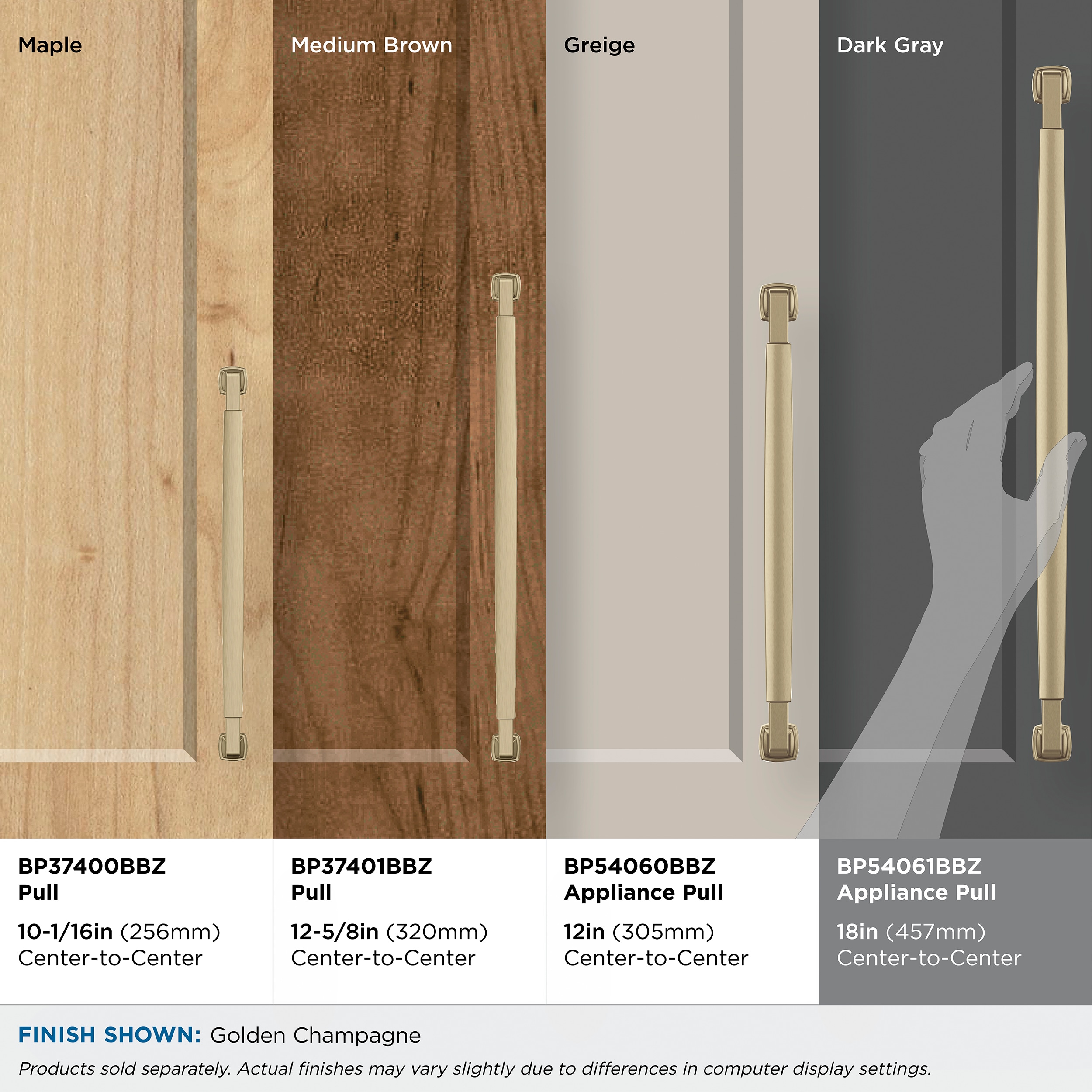 Amerock BP54061BBZ Cabinet-Pulls - View #8
