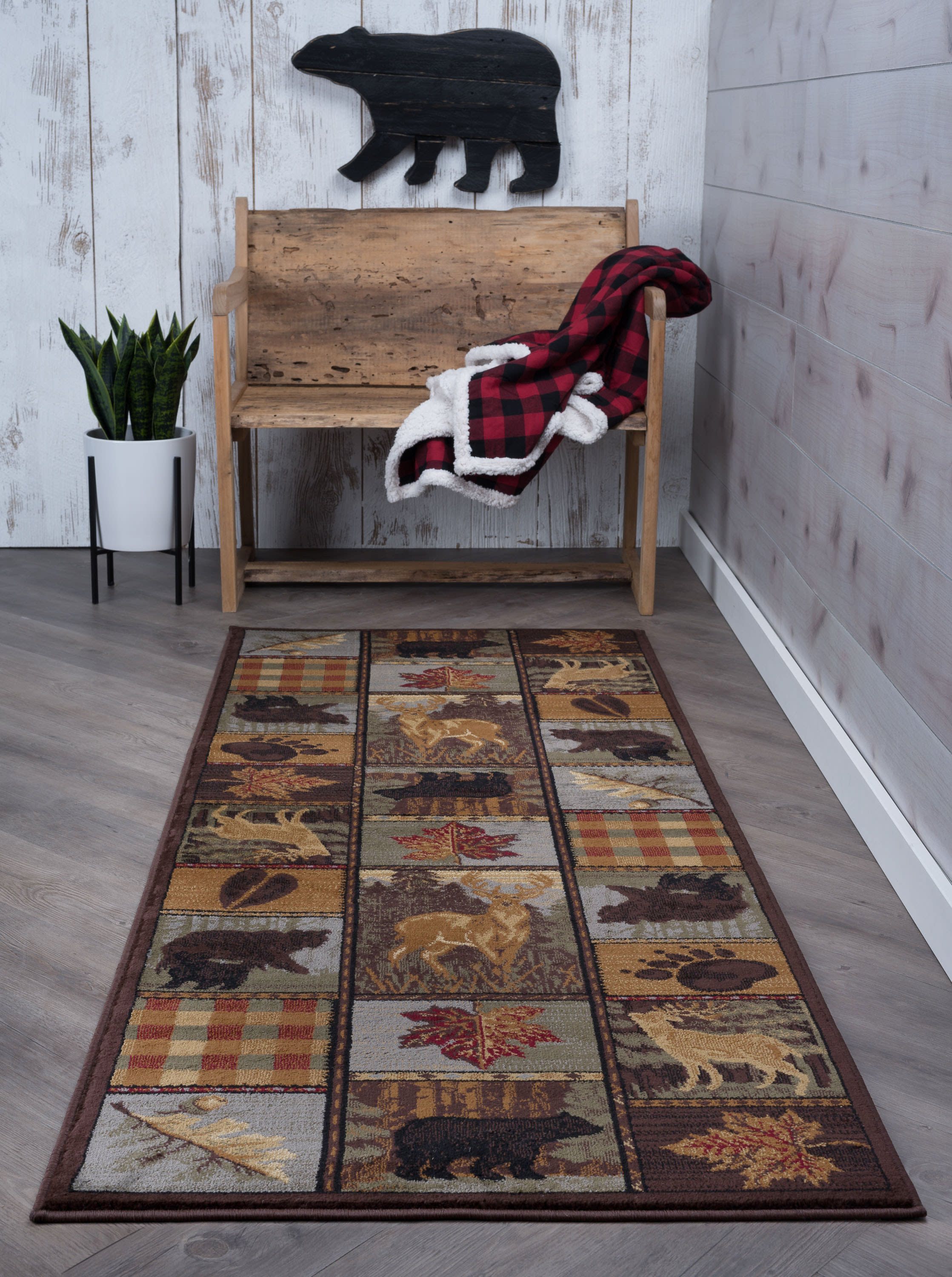 Tayse NTR6568 3X10 Nature 3 x 10 (ft) Loomed Polypropylene Multi-Color Rectangular Indoor Area rug