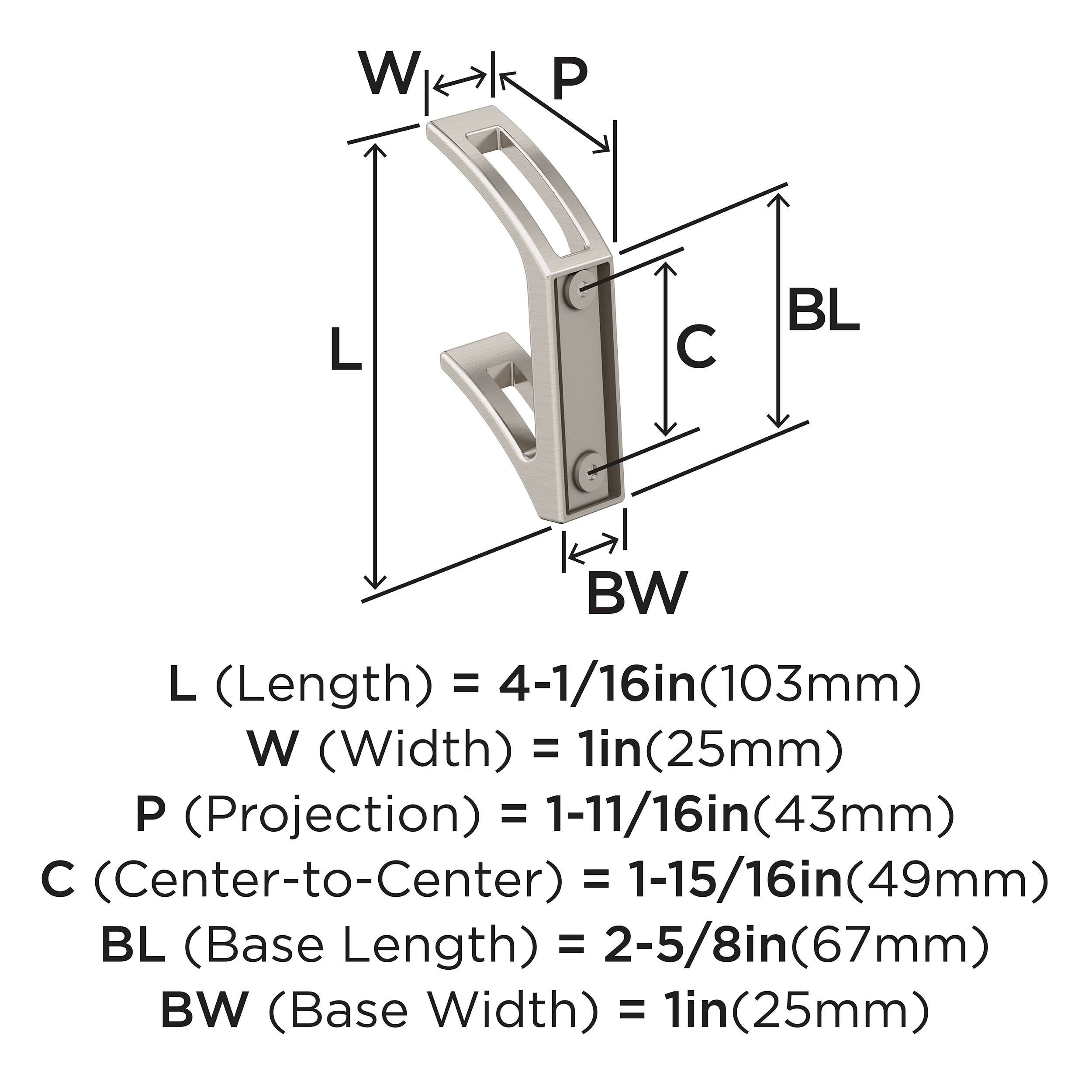 Amerock H37010G10 Decorative-Wall-Hooks - View #4