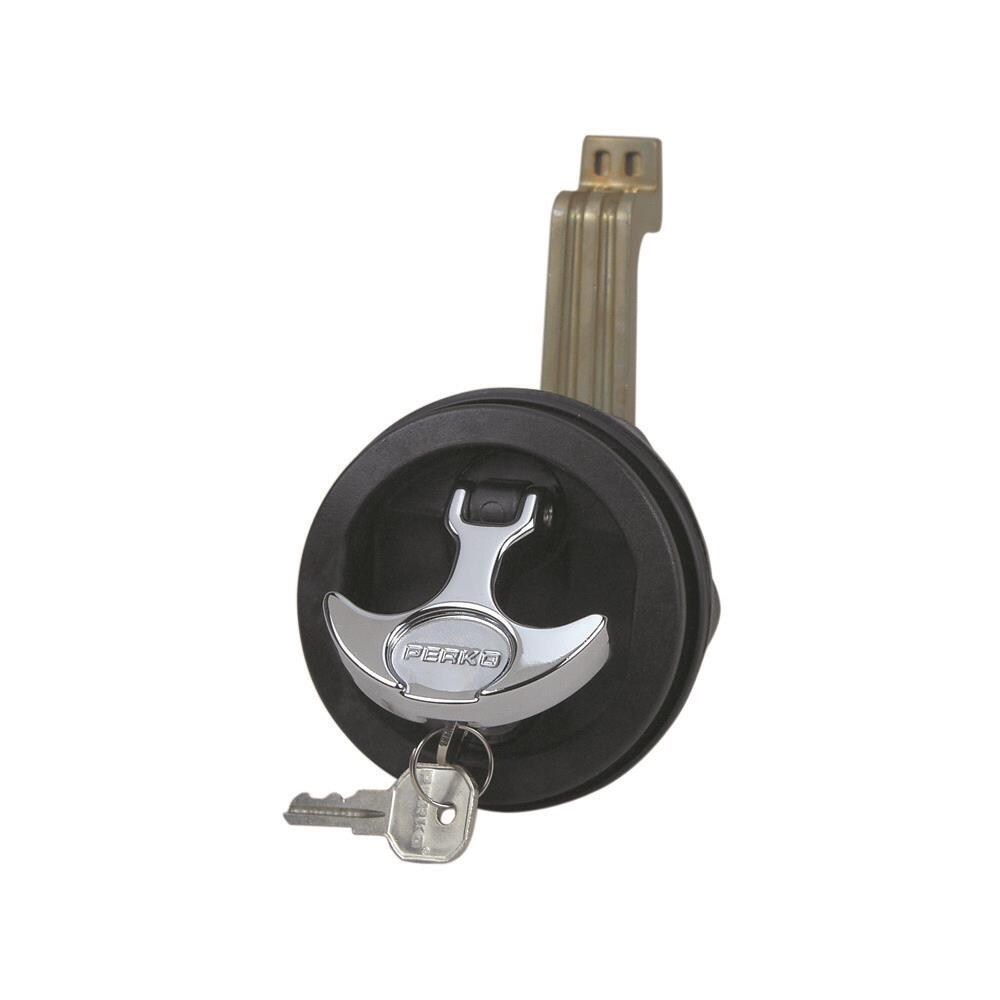 Perko NRTHR568  1091DP4BLK Surface Mount Lock and Latch for 0.5-3 in. Camera, Black
