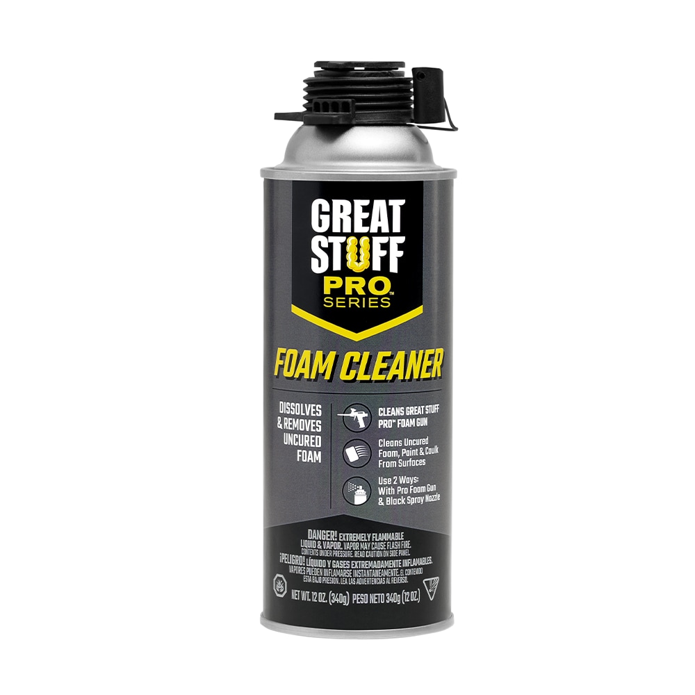 GREAT STUFF PRO Foam Cleaner 12-oz. Spray gun Indoor/Outdoor Spray Foam ...