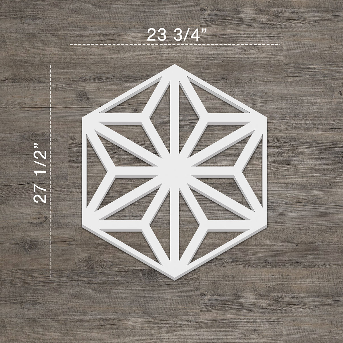Large Gray PVC Decorative Fretwork Wall Panels