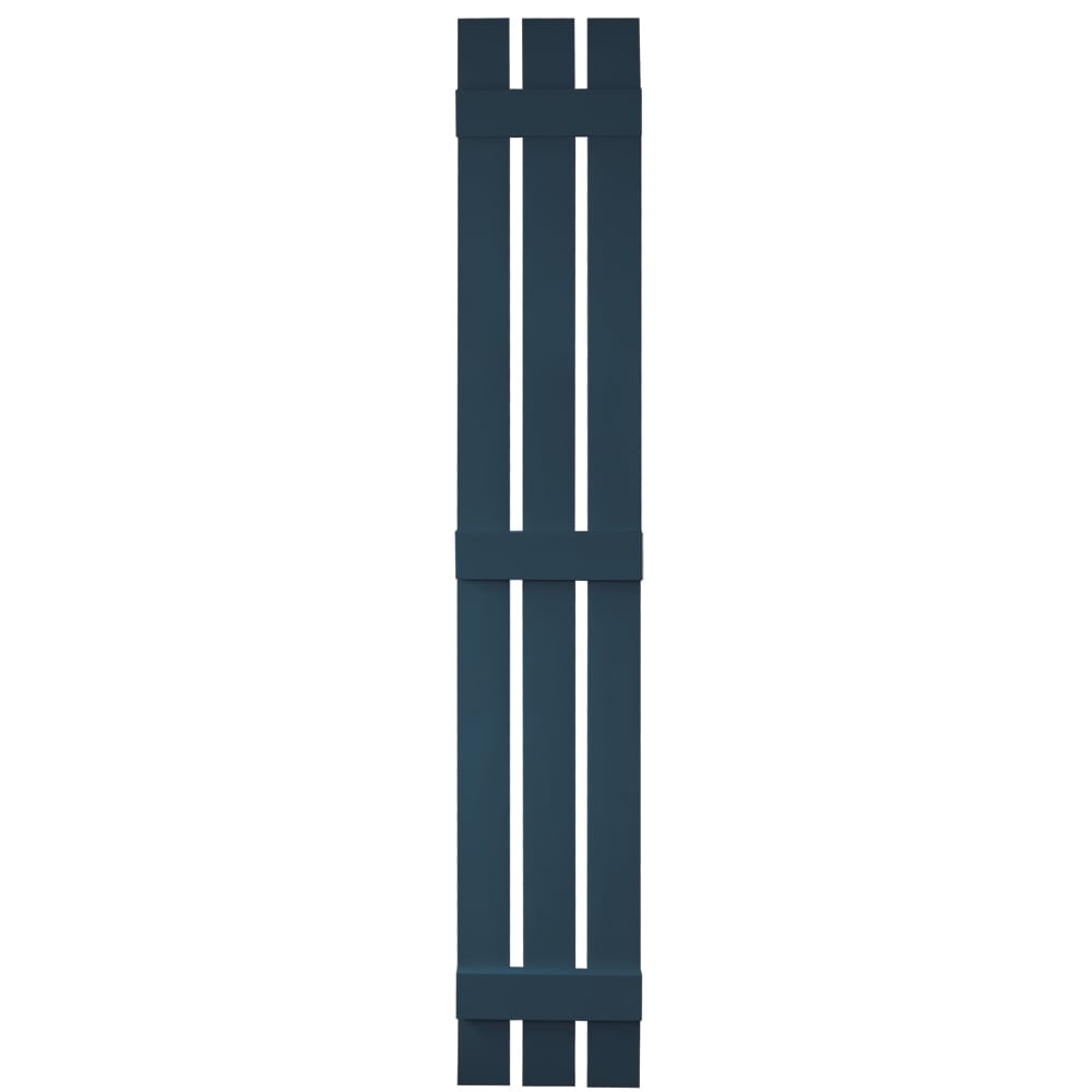 Vantage V5371280036 11.875-in W x 78.625-in H Classic Blue Board and batten Spaced Exterior Shutters ( 1 -Pack )