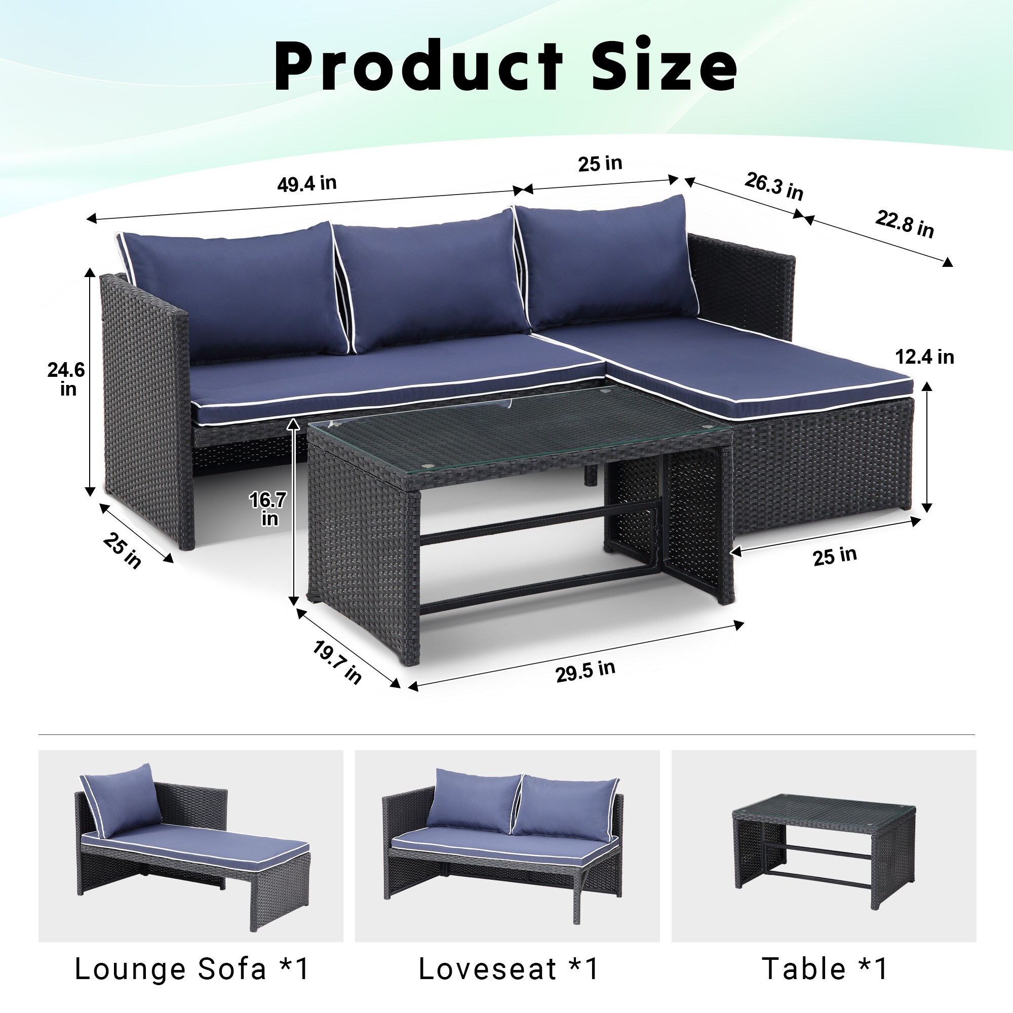 Grearden LANC-023-NY Patio-Conversation-Sets - View #7