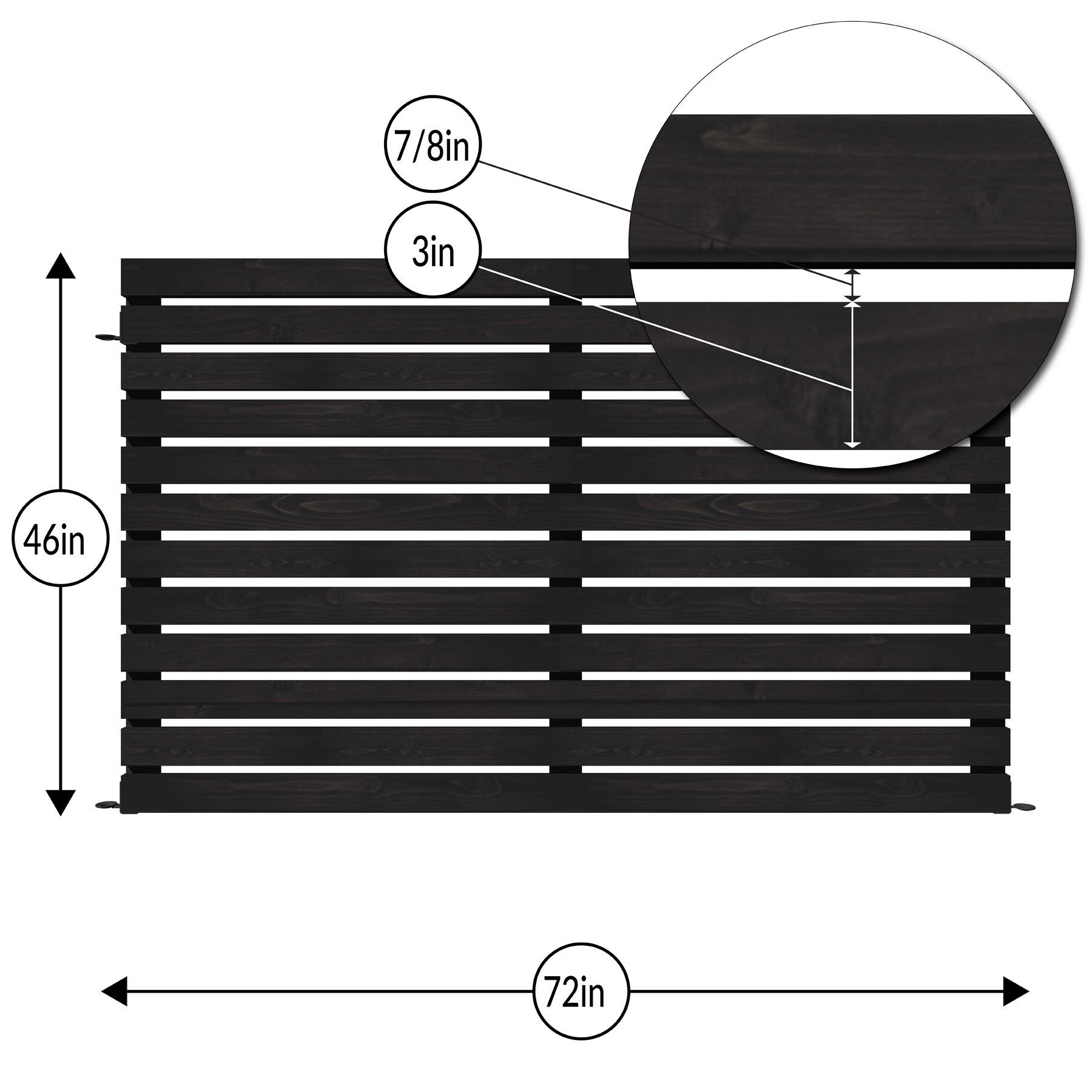 YARDLINK 4-ft x 6-ft Cedar Fence Panel
