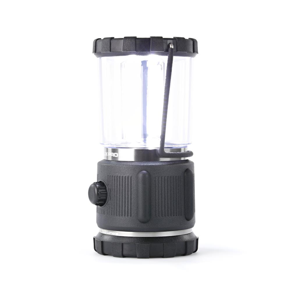 Maxxima Portable Collapsible LED Camping Lantern, Water Reistant Flashlight, 250 Lumens, Black