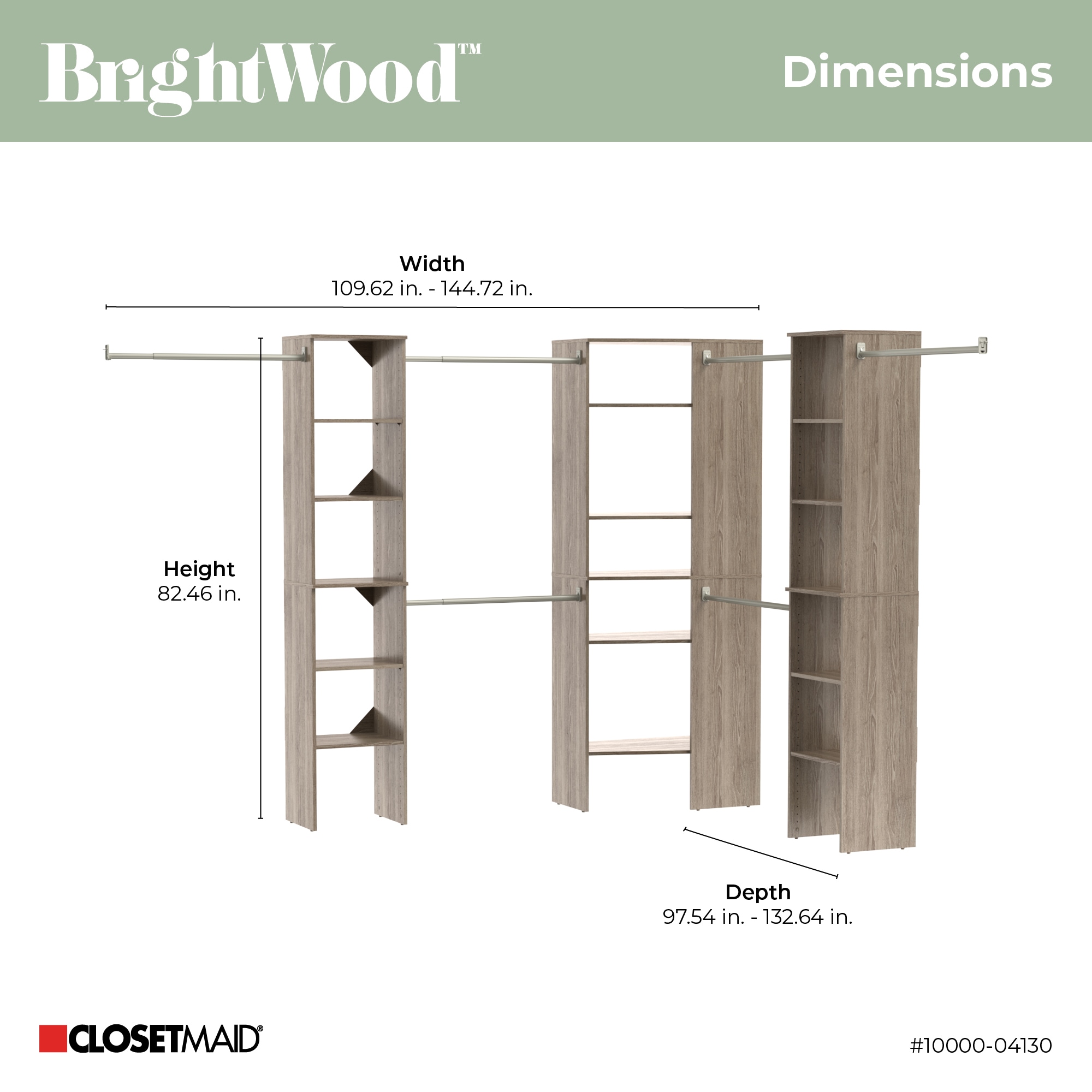 ClosetMaid 10000-04130 Wood-Closet-Kits - View #8