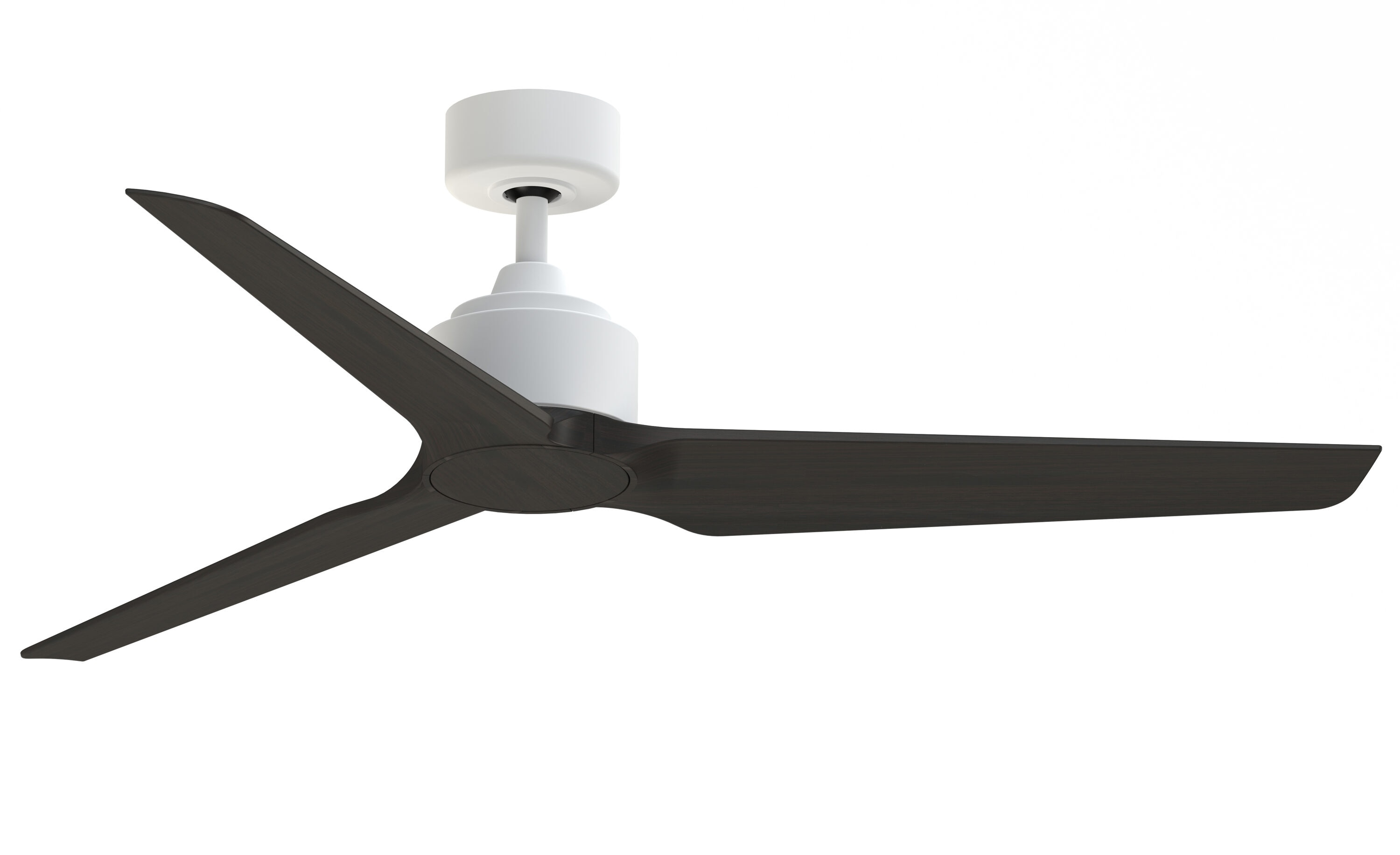 Fanimation TriAire Custom 56-in Matte White Indoor/Outdoor Smart Ceiling Fan with Remote (3-Blade)