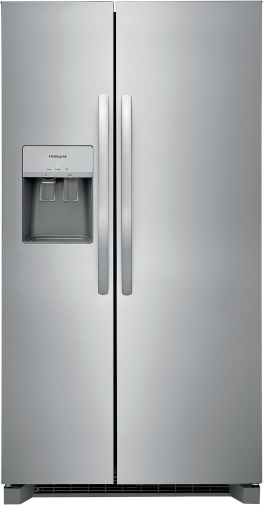 Frigidaire 25.6-cu ft Side-by-Side Refrigerator with Ice Maker, Water and  Ice Dispenser (Fingerprint Resistant Stainless Steel) ENERGY STAR in the  Side-by-Side Refrigerators department at