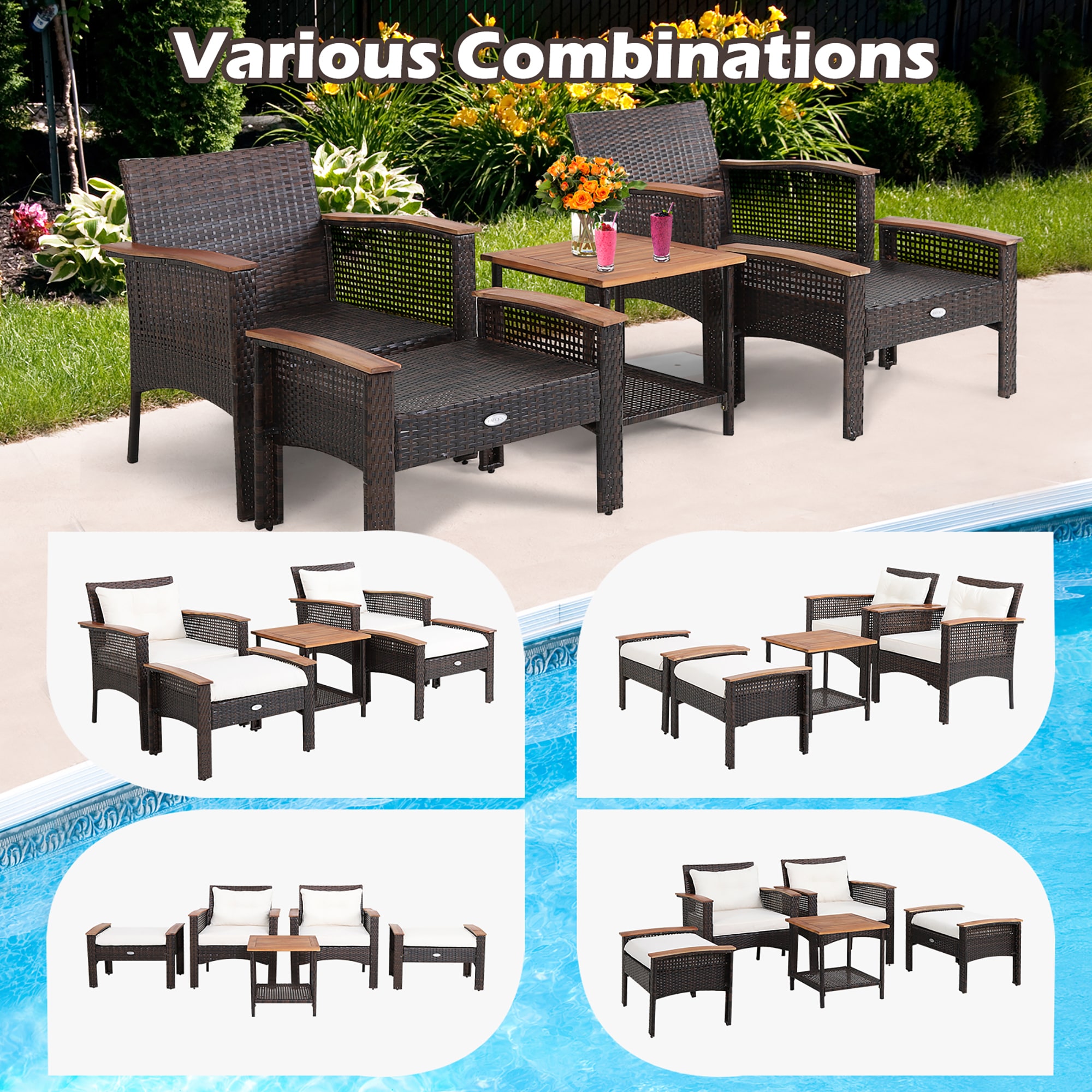 Forclover HYFL-HW37+ Patio-Conversation-Sets - View #6