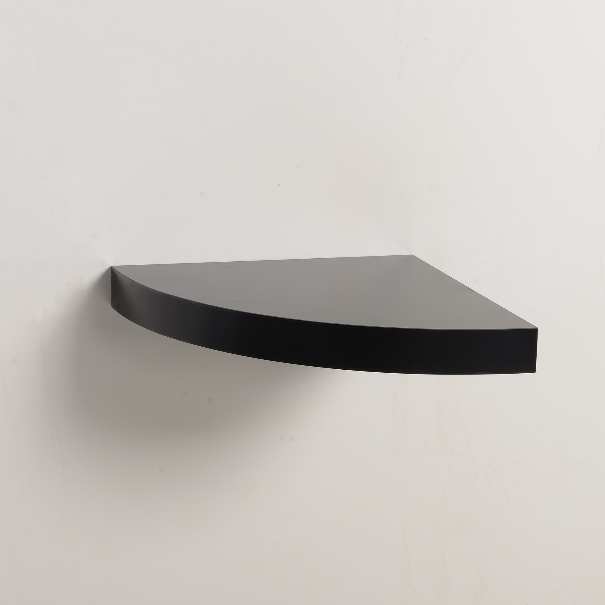 Origin 21 Black Corner Floating Shelf 11.42-in L x 11.42-in D Decorative Shelf | H22-0600