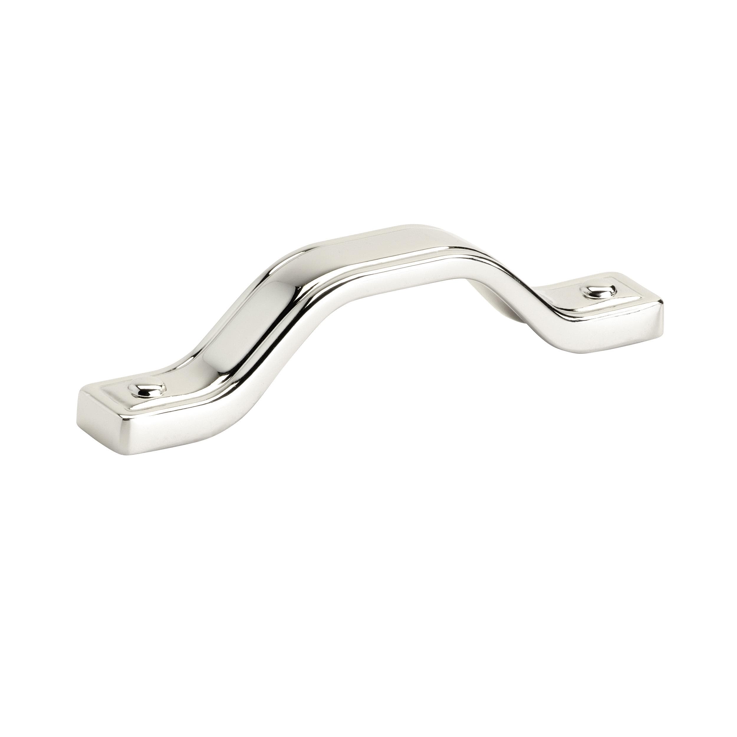 Amerock BP458496PN Jolene 3-3/4-in , 96mm Center to Center Polished Nickel Arch Handle