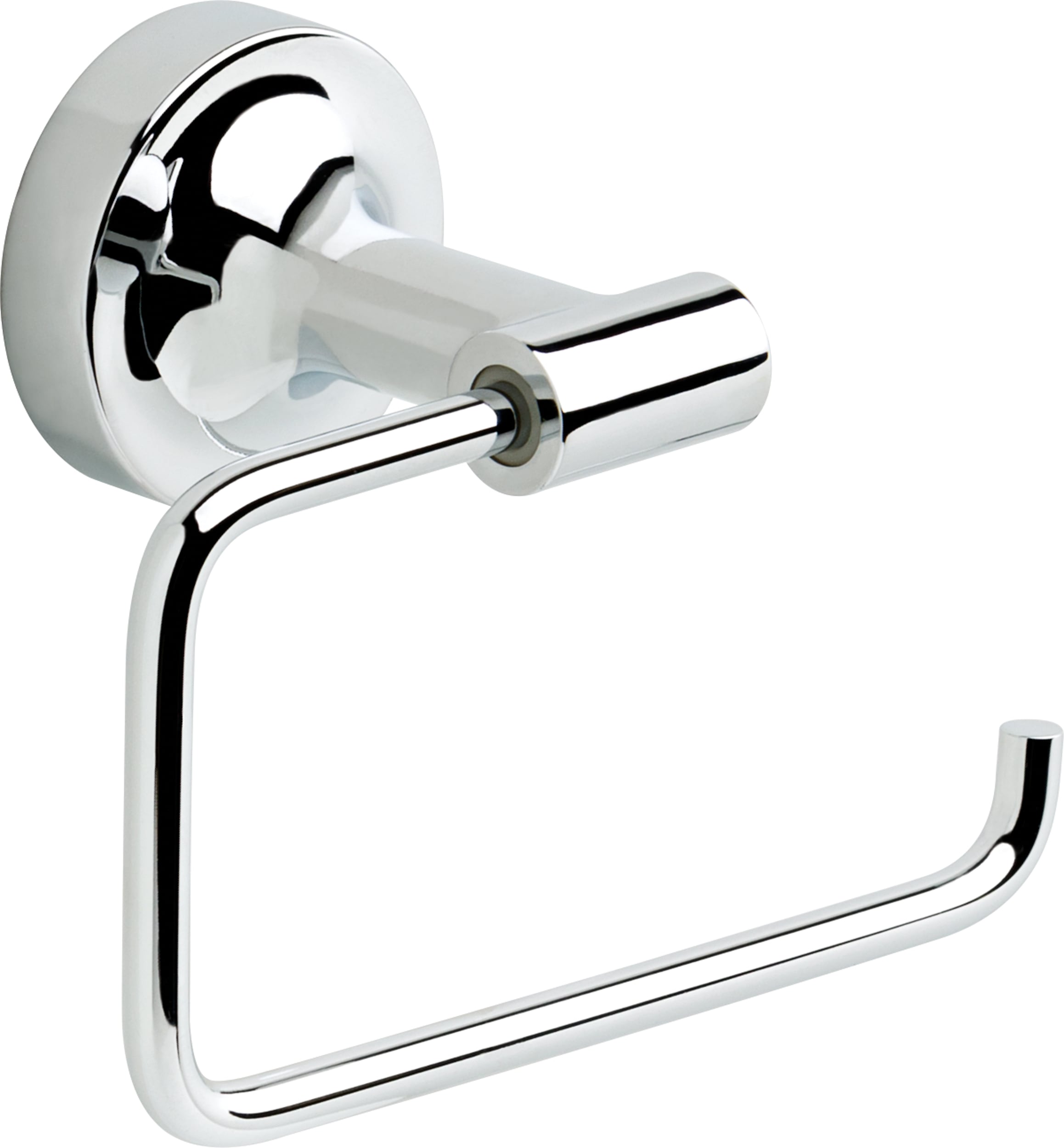 Franklin Brass VOI50-PC Voisin Polished Chrome Wall mount Single post Toilet Paper Holder 1 -Rolls with Storage