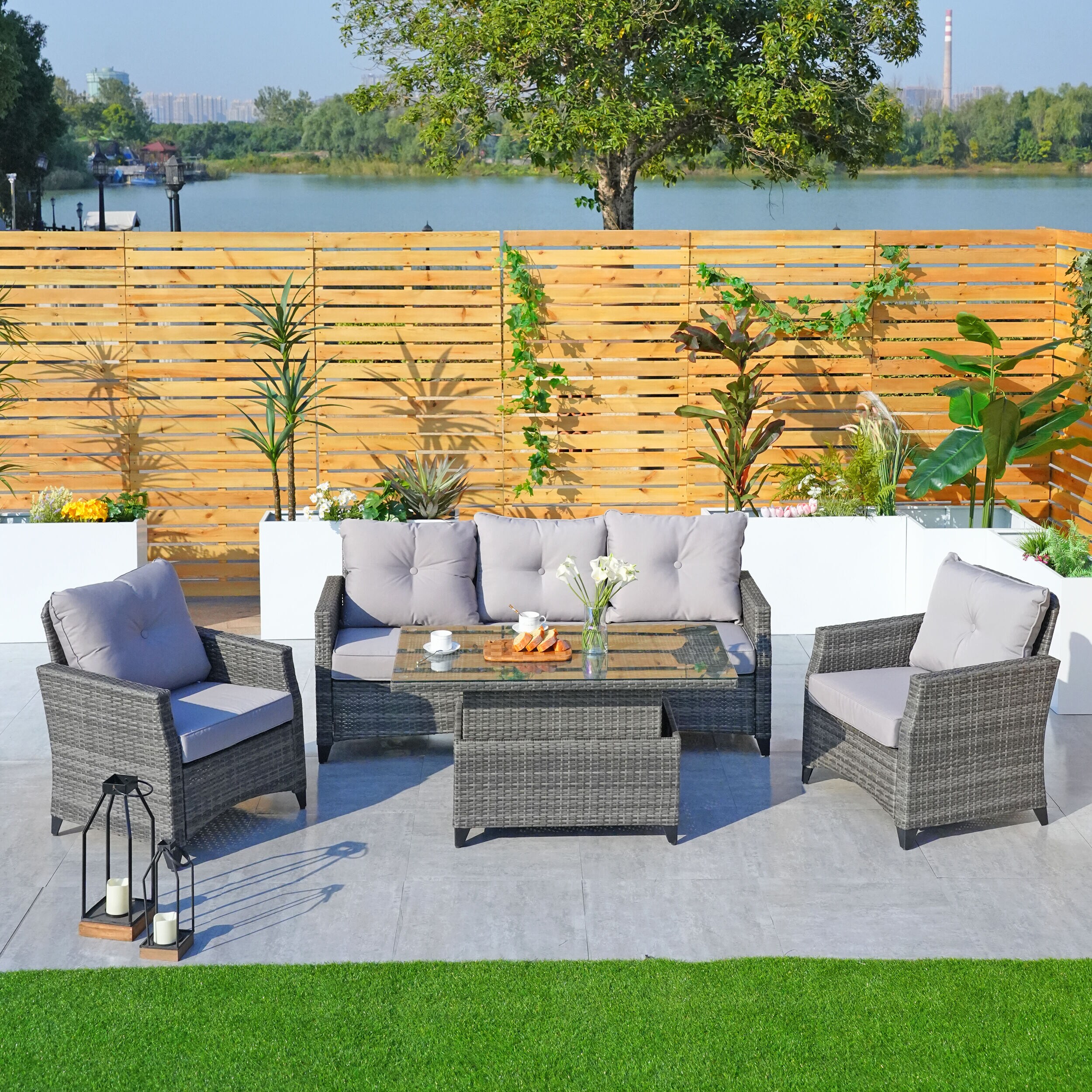 Moda Furnishings PAF-1802LP Patio-Conversation-Sets - View #3