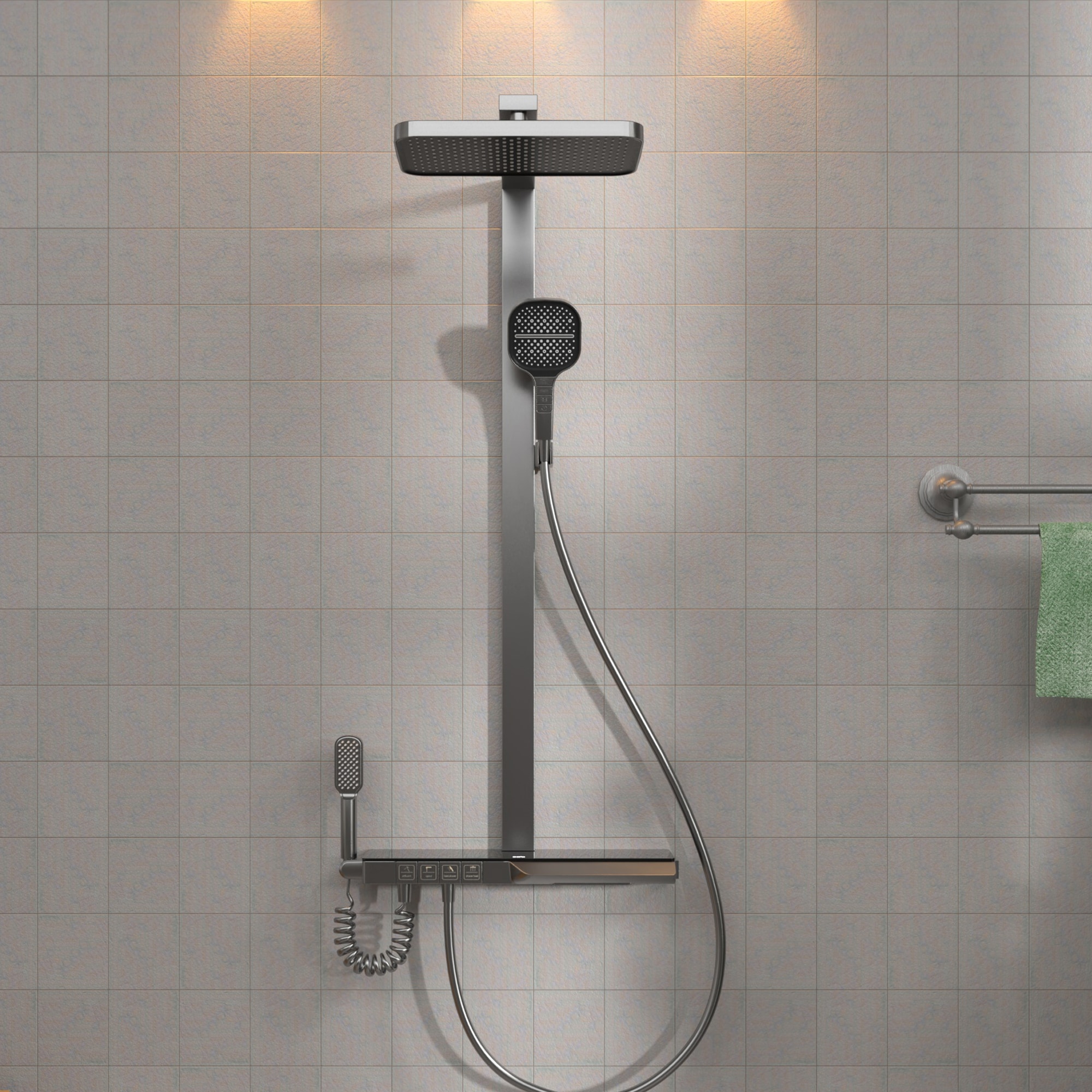 WELLFOR WB-1041 Showerhead-Bar-Panels - View #4