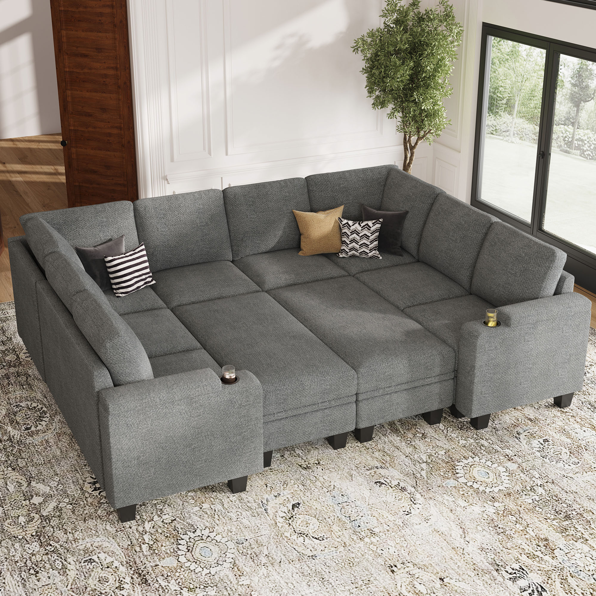 Belffin BF098-A3B2D2F-LGRAY futons - View #2