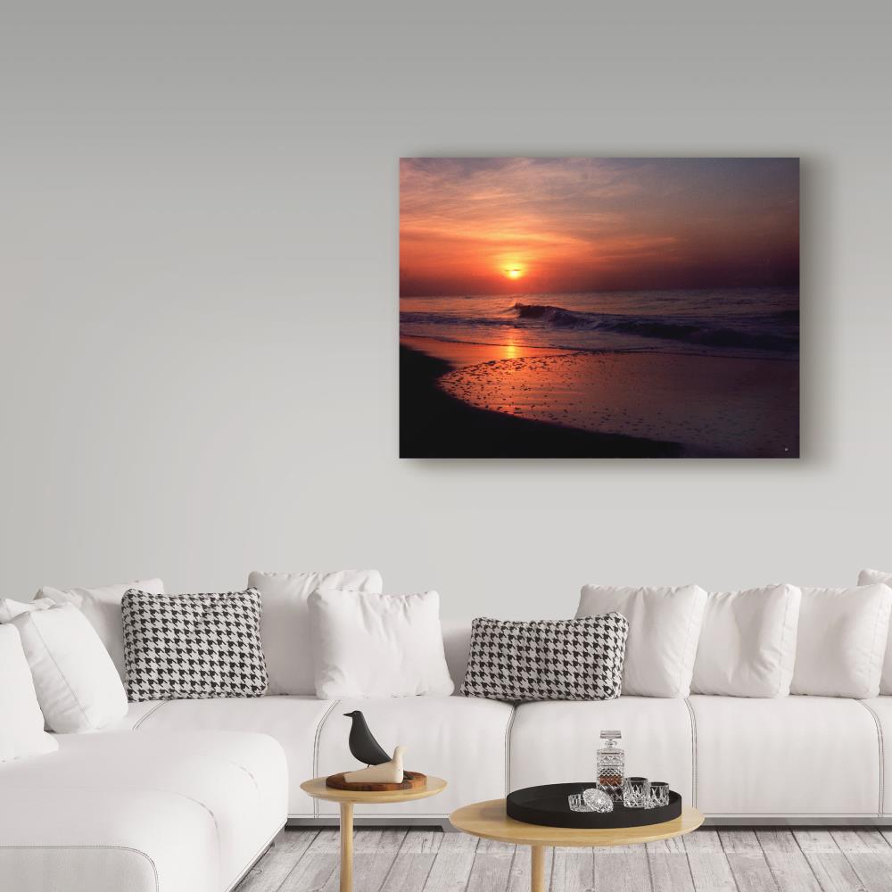 Trademark Fine Art Framed 35-in H x 47-in W Landscape Print on Canvas ...