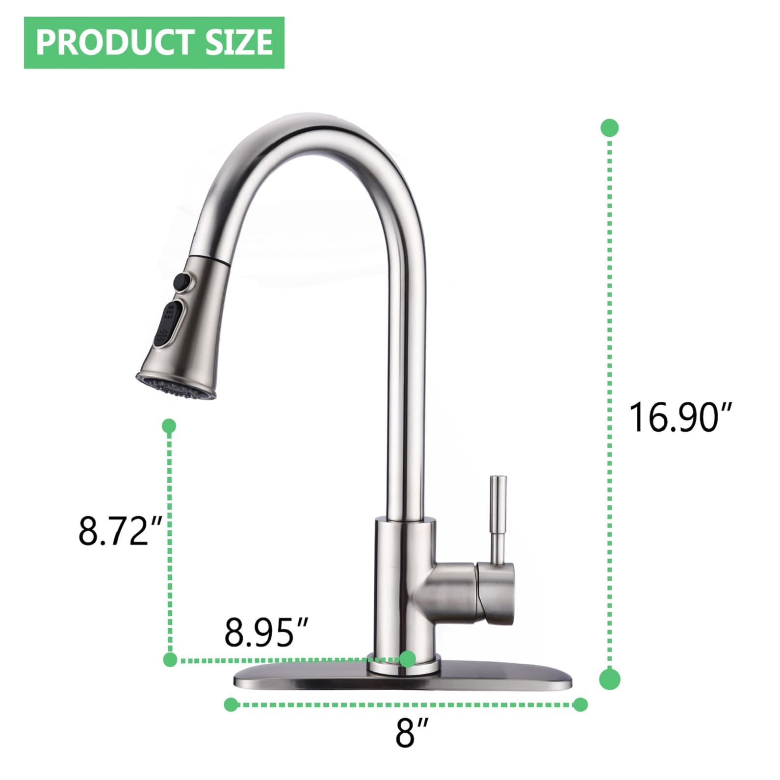 UCLIMAA UCD3411-BN Kitchen-Faucets - View #4