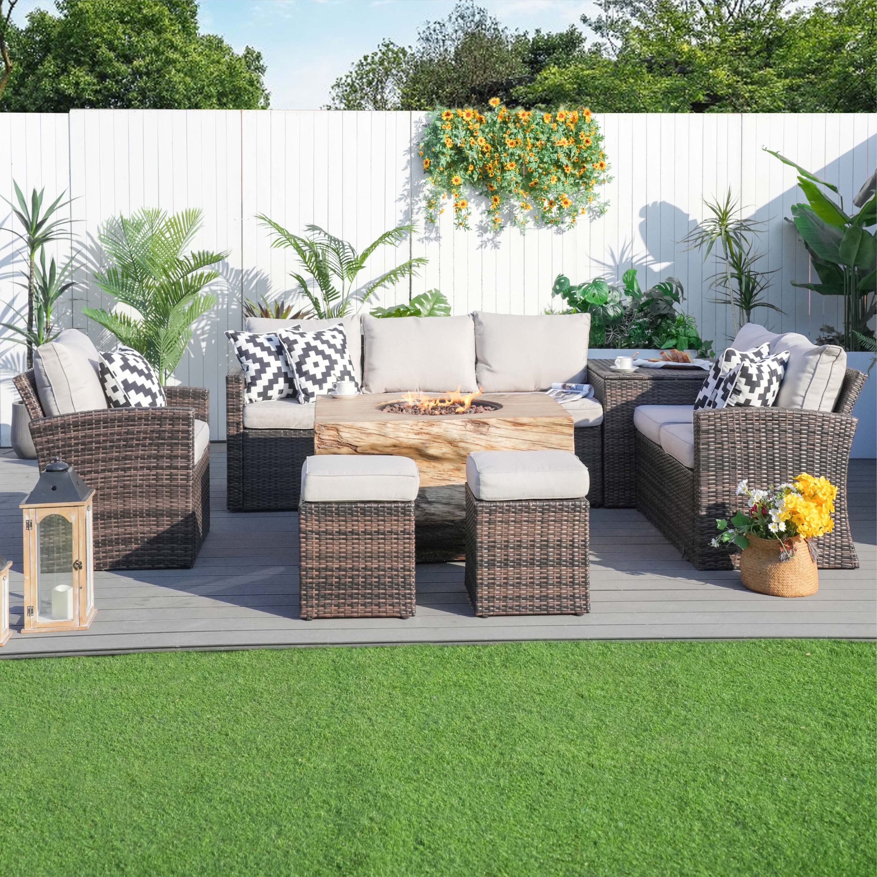 Moda Furnishings MAG-1403B-2170-B Patio-Conversation-Sets - View #3