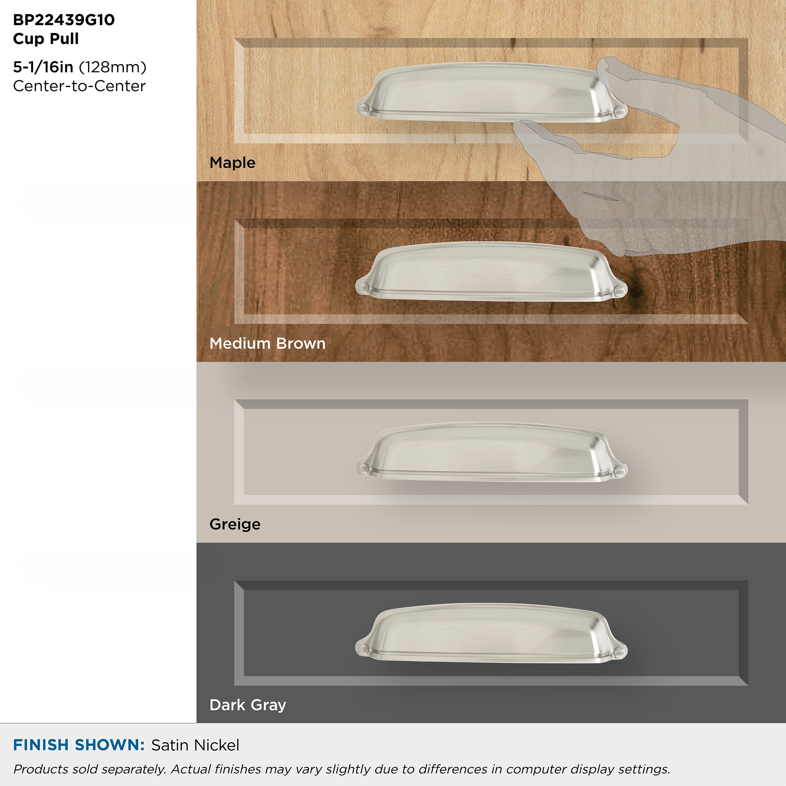 Amerock 10BX22439G10 Cabinet-Pulls - View #6