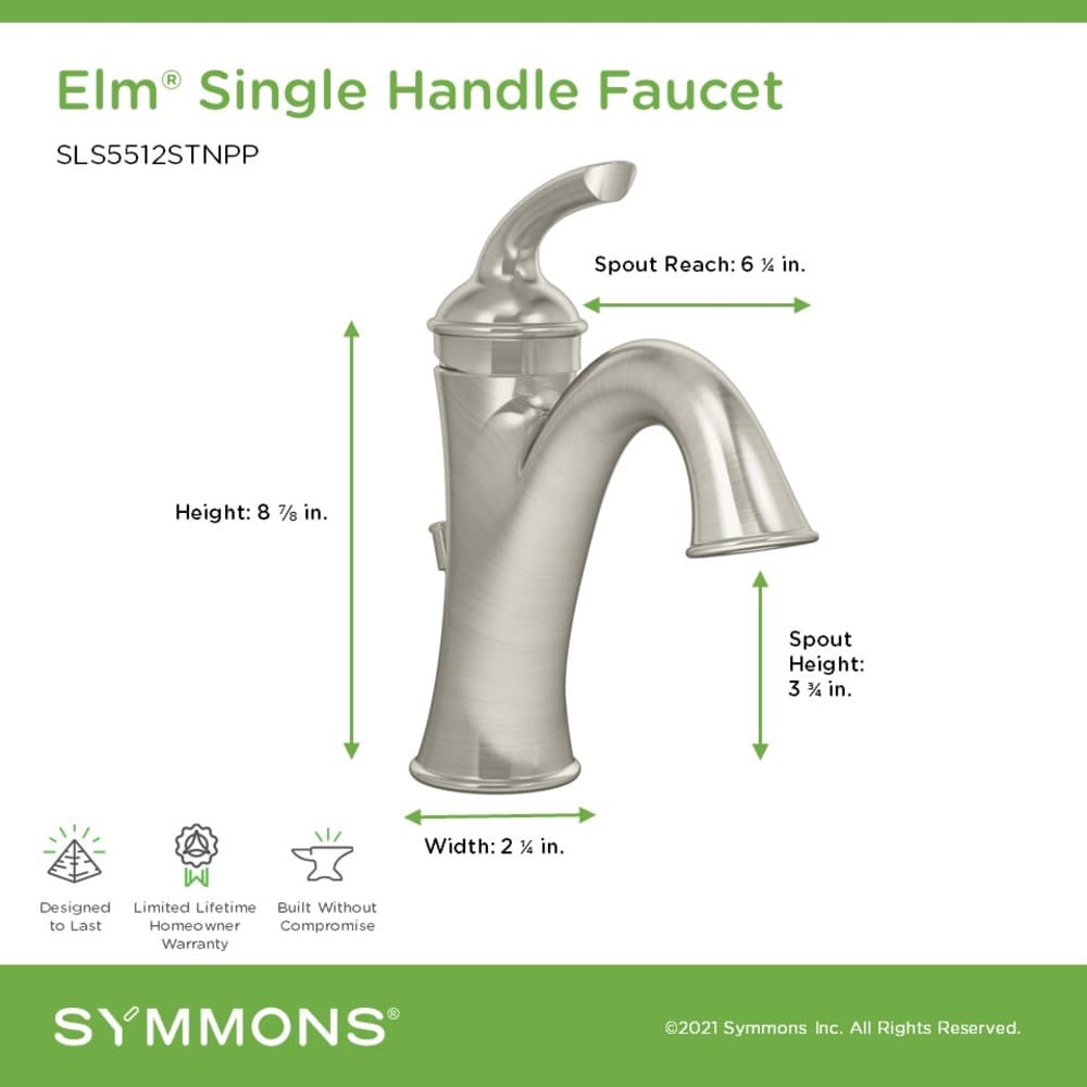 Symmons SLS5512STNPP Lavatory-Faucets - View #3