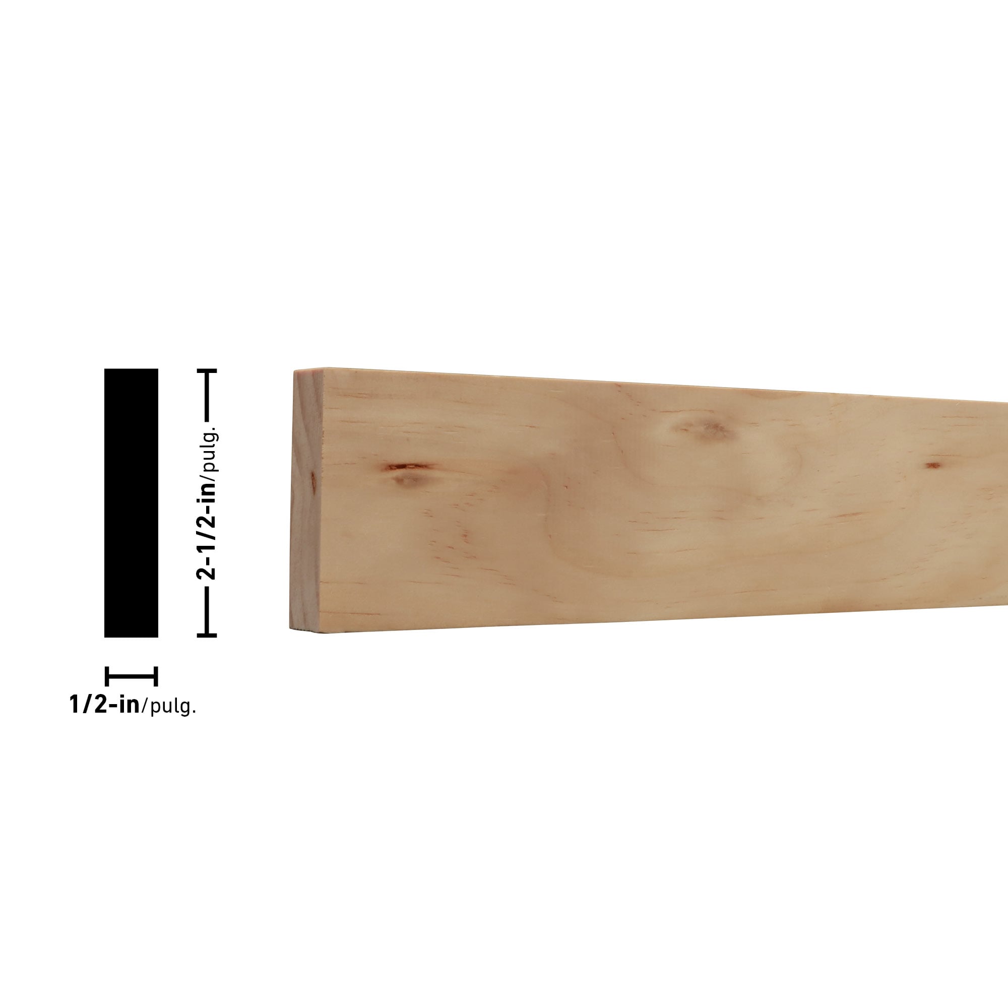 RELIABILT 1/2-in x 3-in x 3-ft Select Pine Board in the Appearance ...