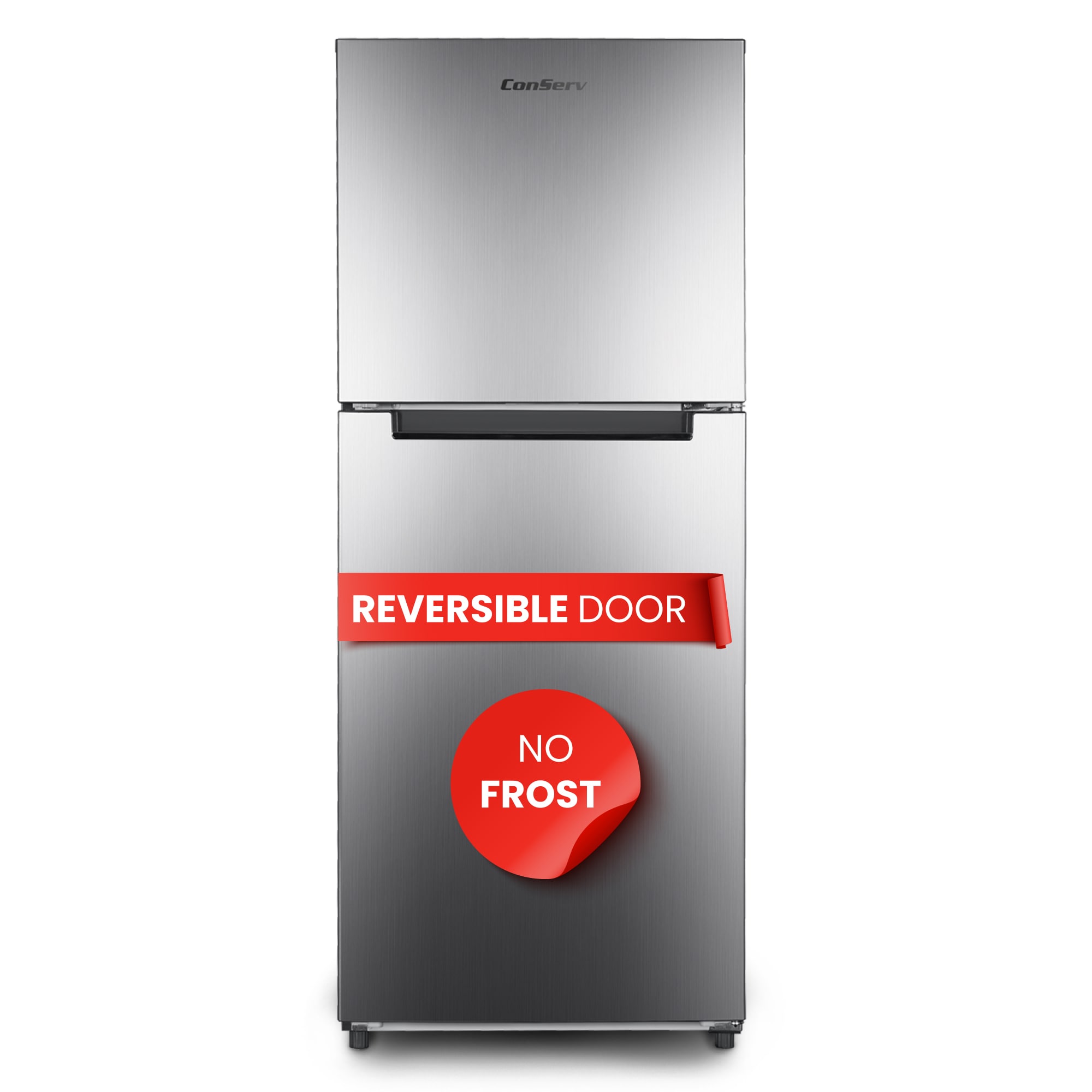 ConServ MDRF1010ESE 10.1-cu ft Counter-Depth Top-Freezer Refrigerator ( Stainless Steel ) ENERGY STAR Certified
