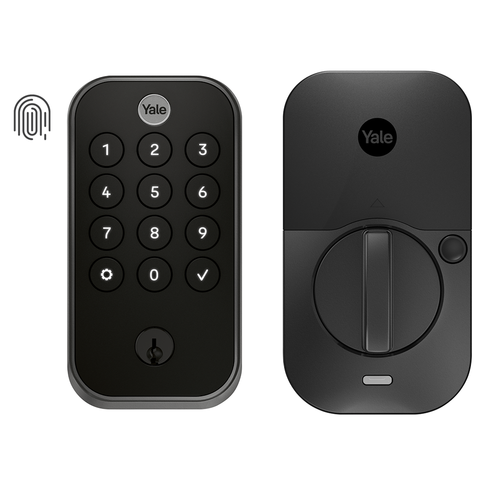 Yale Assure Lock 2 Black Suede Smart Lock Electronic Deadbolt Bluetooth and Fingerprint Keypad