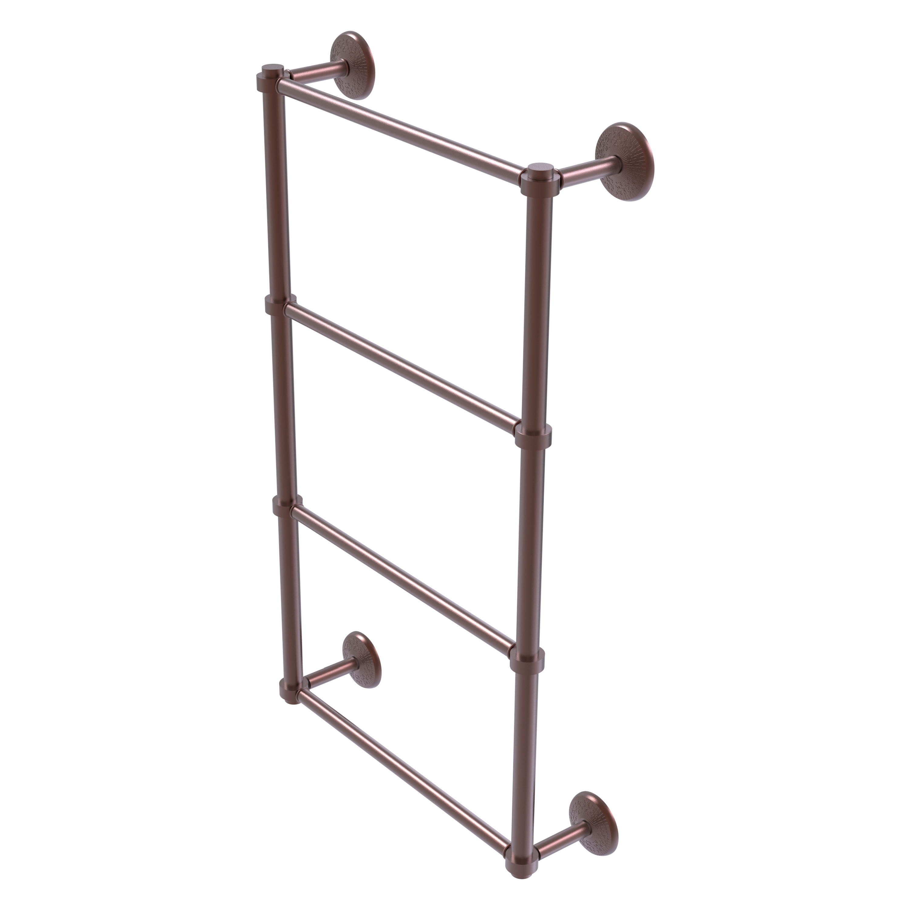 Allied Brass MC-28-30-CA Monte Carlo 30-in double Antique Copper Wall mount 4-tier Towel Bar