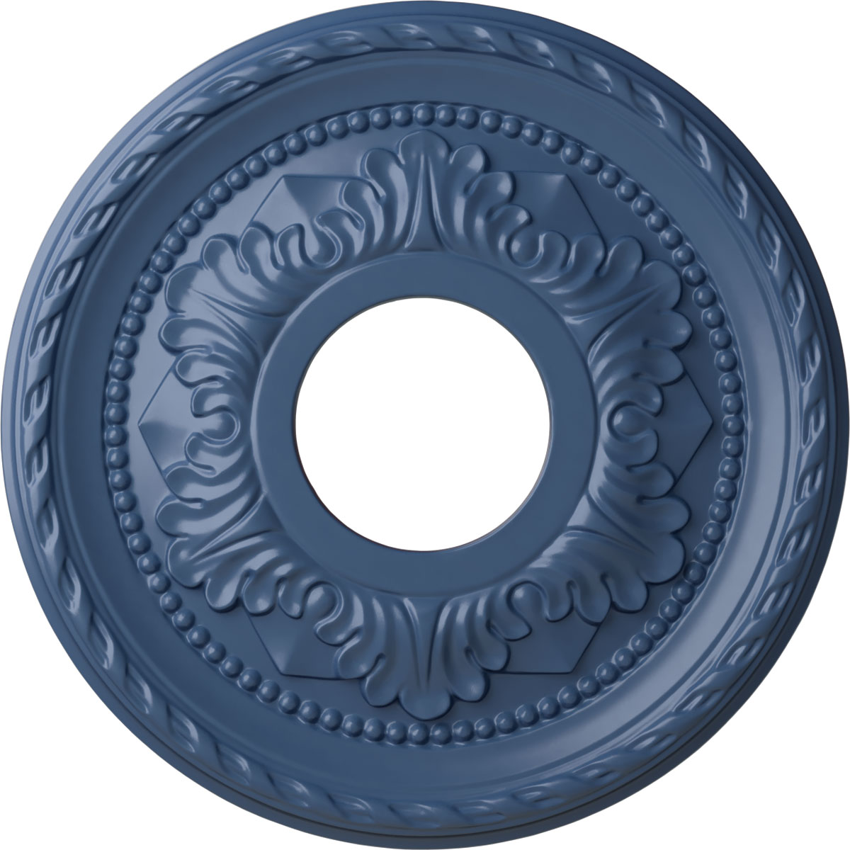 Ekena Millwork CM12PMAMF Palmetto 12.125-in W x 12.125-in L Painted Americana Polyurethane Whole Ceiling Medallion