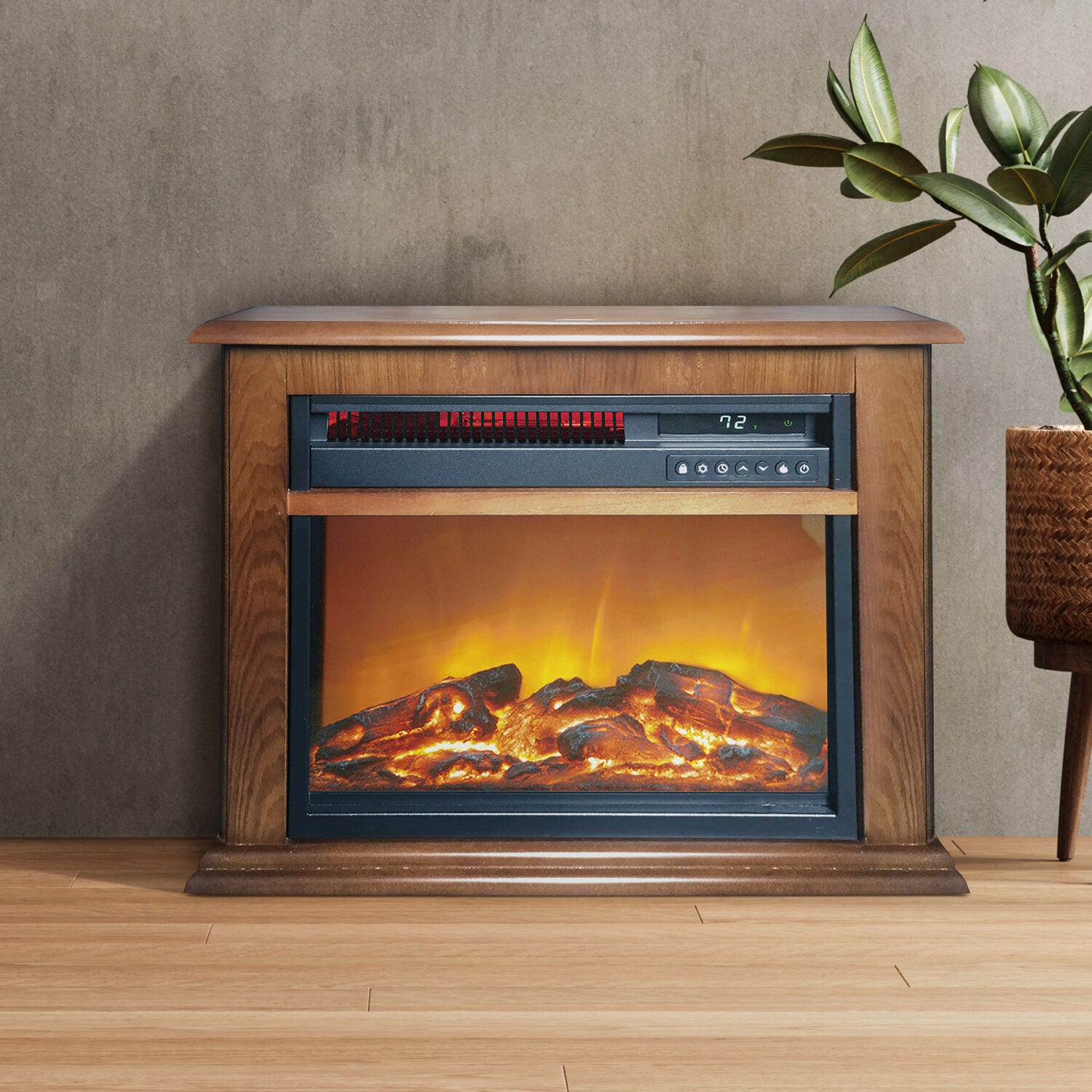 Lifesmart FP1052-OAK Electric-Fireplaces - View #10