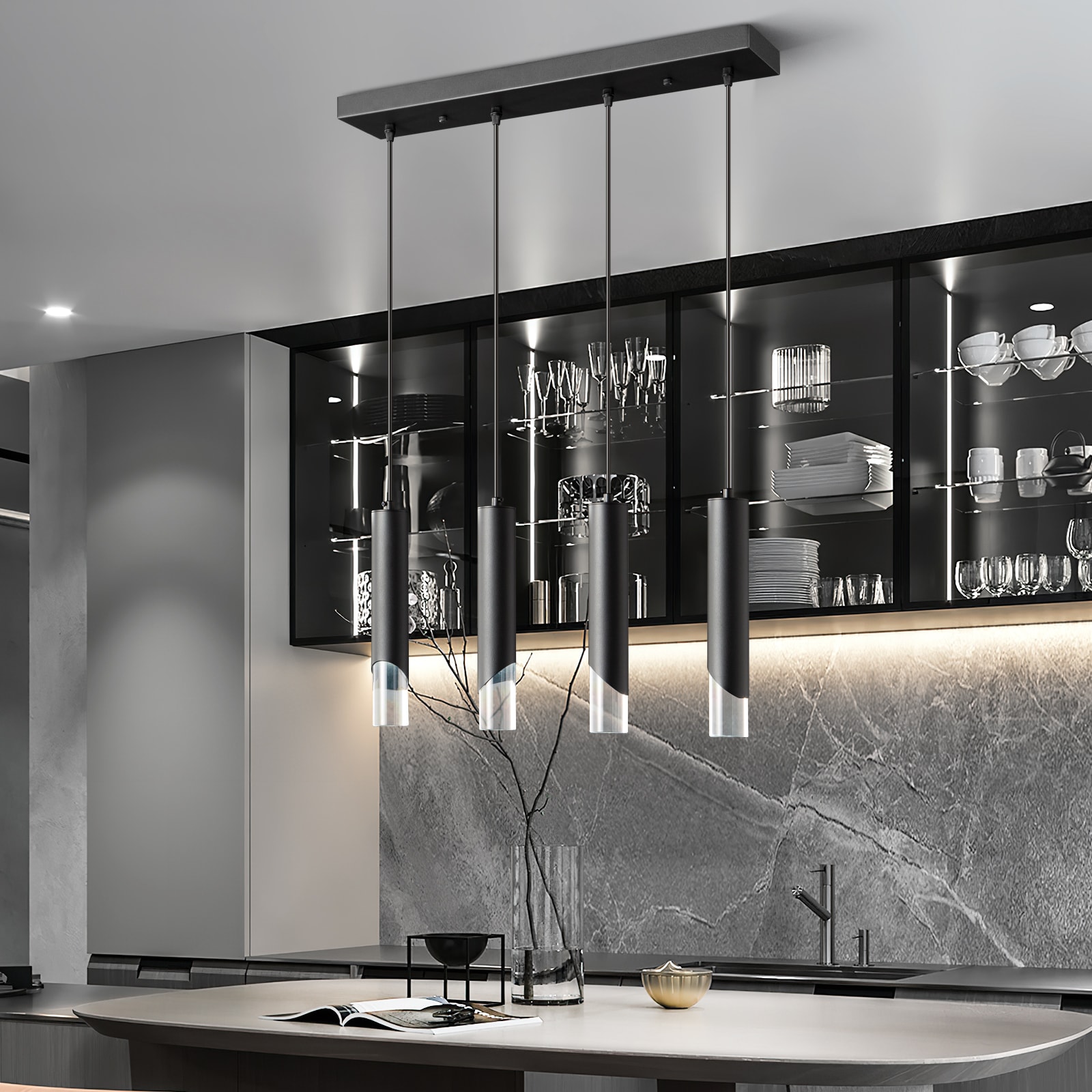 ZHLLMQ BLACK4C-LIGHT Pendant-Lights - View #4