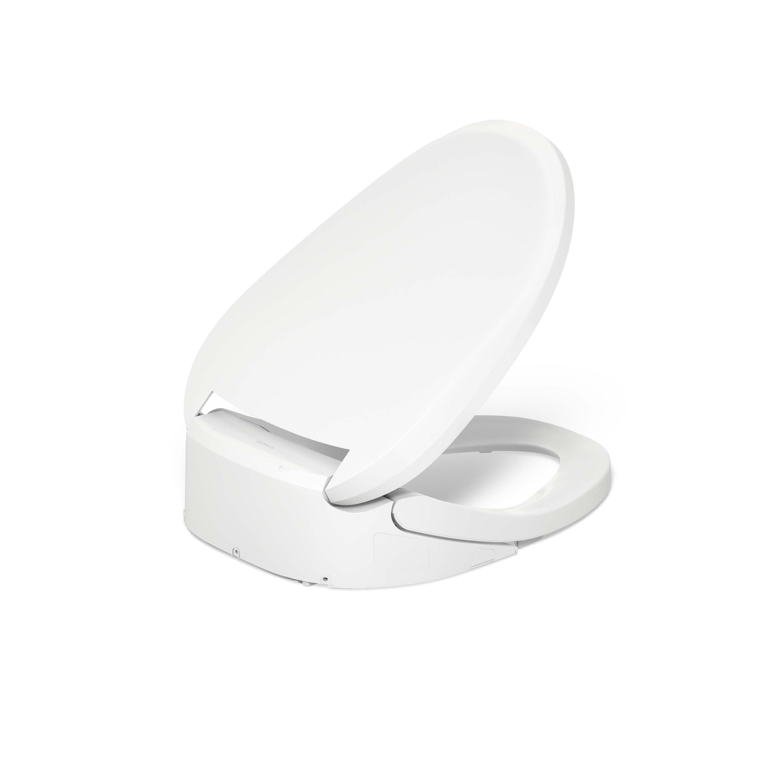 PureWash White Heated Elongated Bidet Toilet Seat with Remote