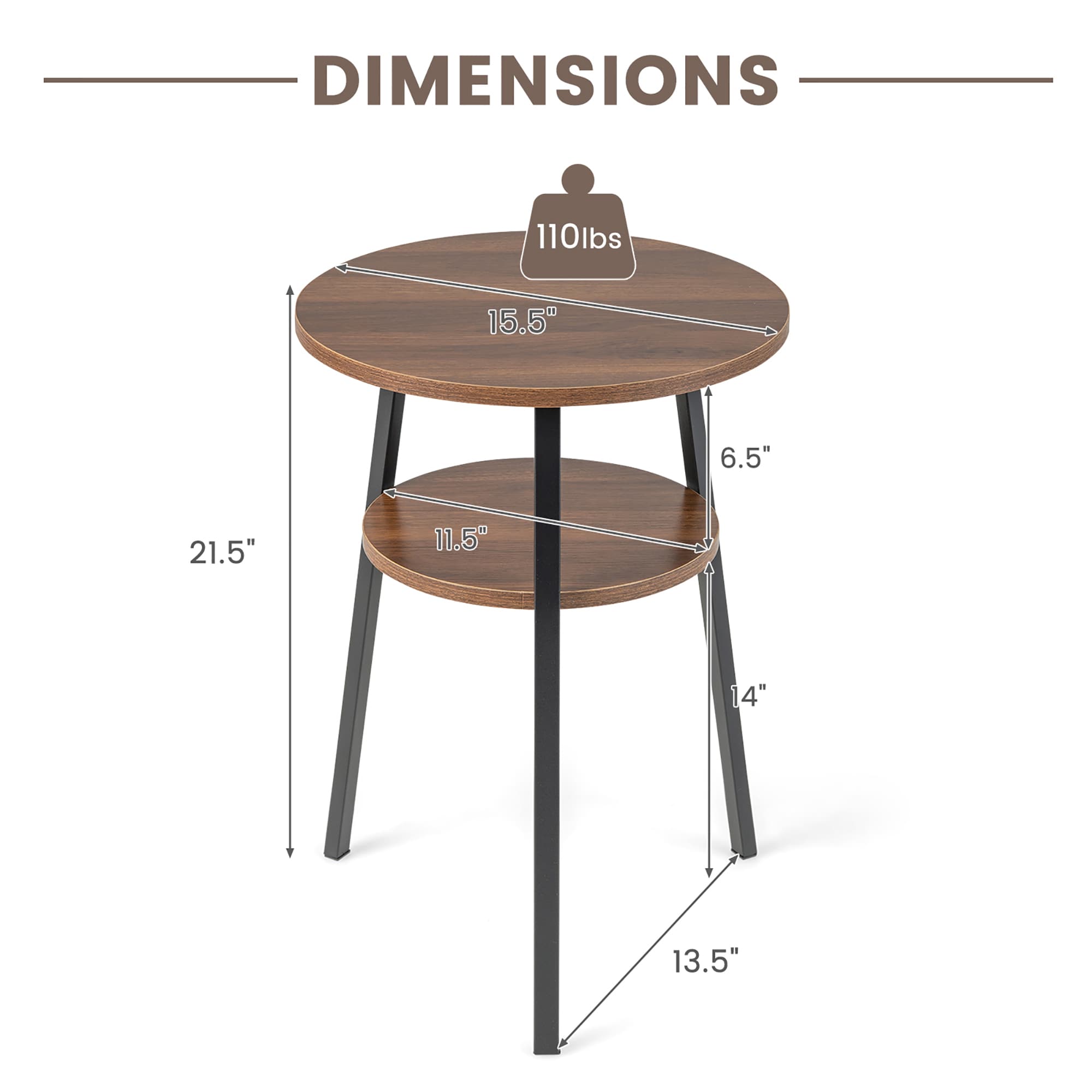 Goplus LWS00286 End-Tables - View #2