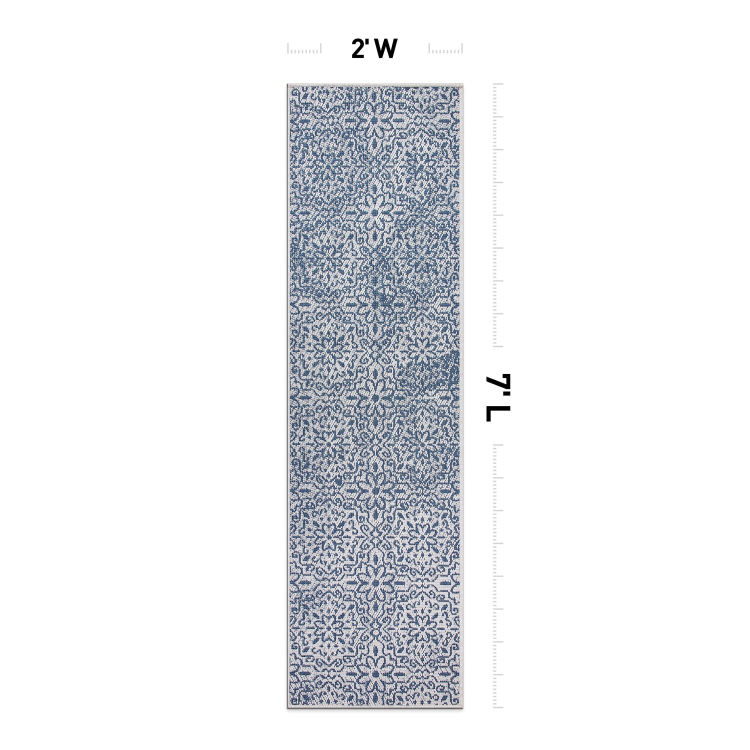 World Rug Gallery 4026BLUE2X7 rugs - View #2