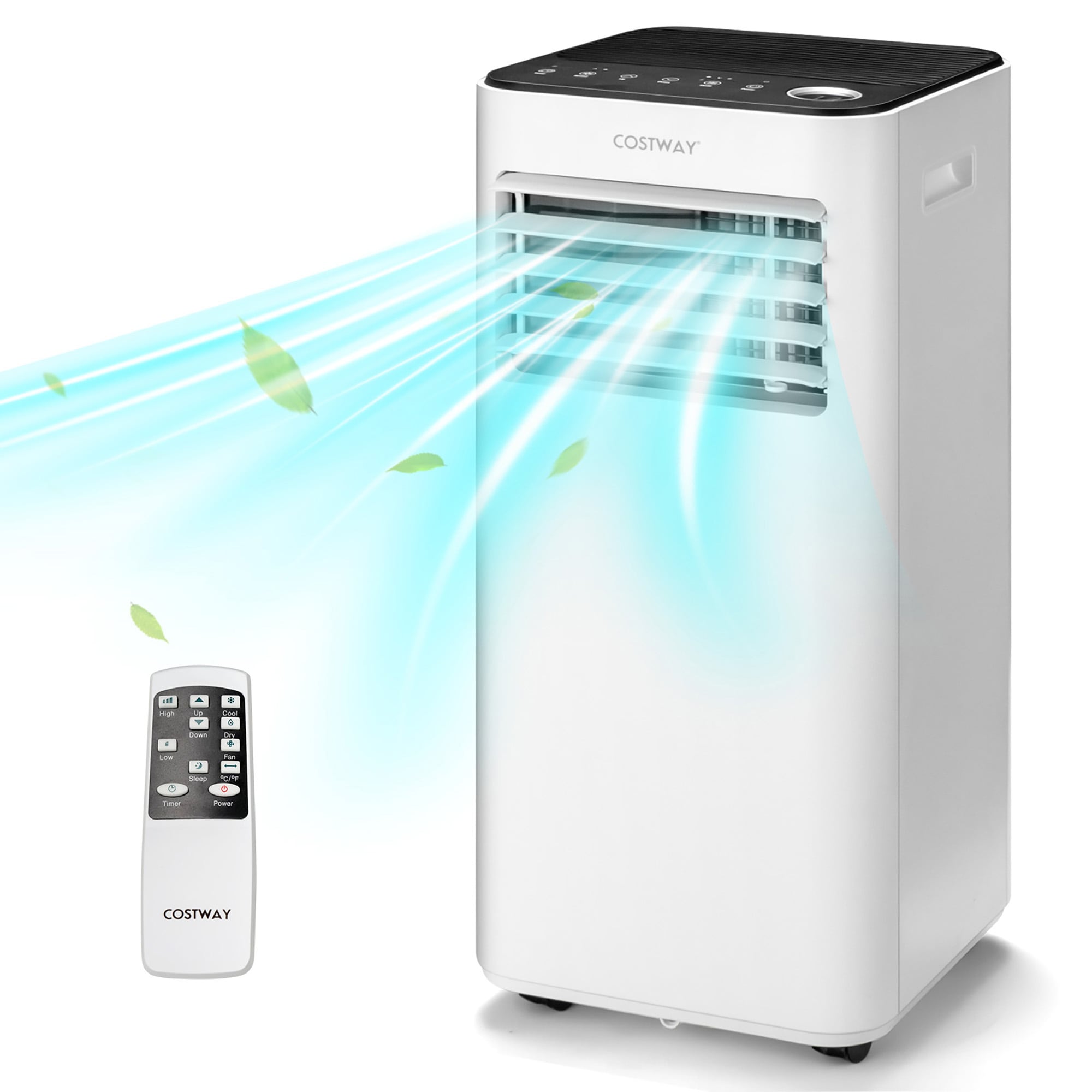 Costway LWS00218 6000 BTU DOE 115-Volt Vented Medium Room Portable Air Conditioner Remote Included