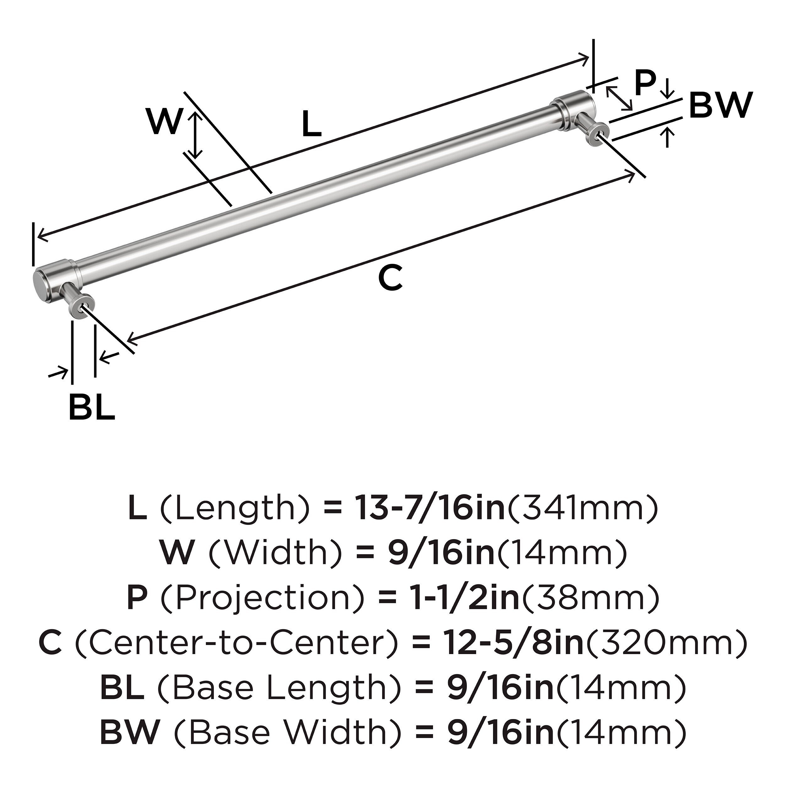 Amerock BP3746926 Cabinet-Pulls - View #4