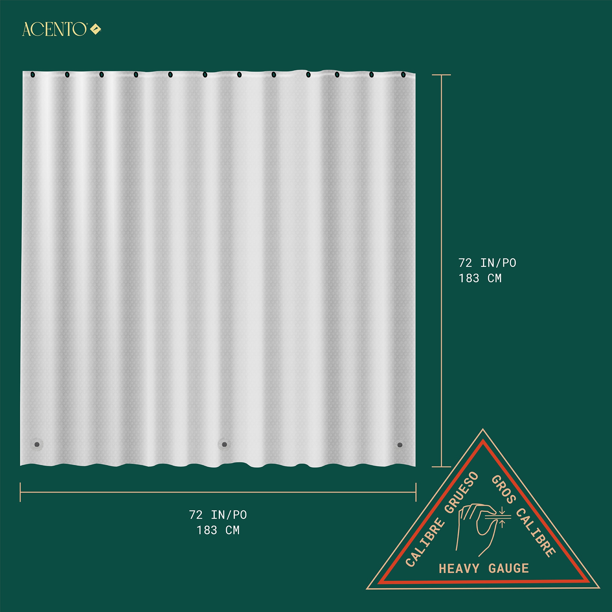 ACENTO LS421DCL Shower-Curtains-Liners - View #5