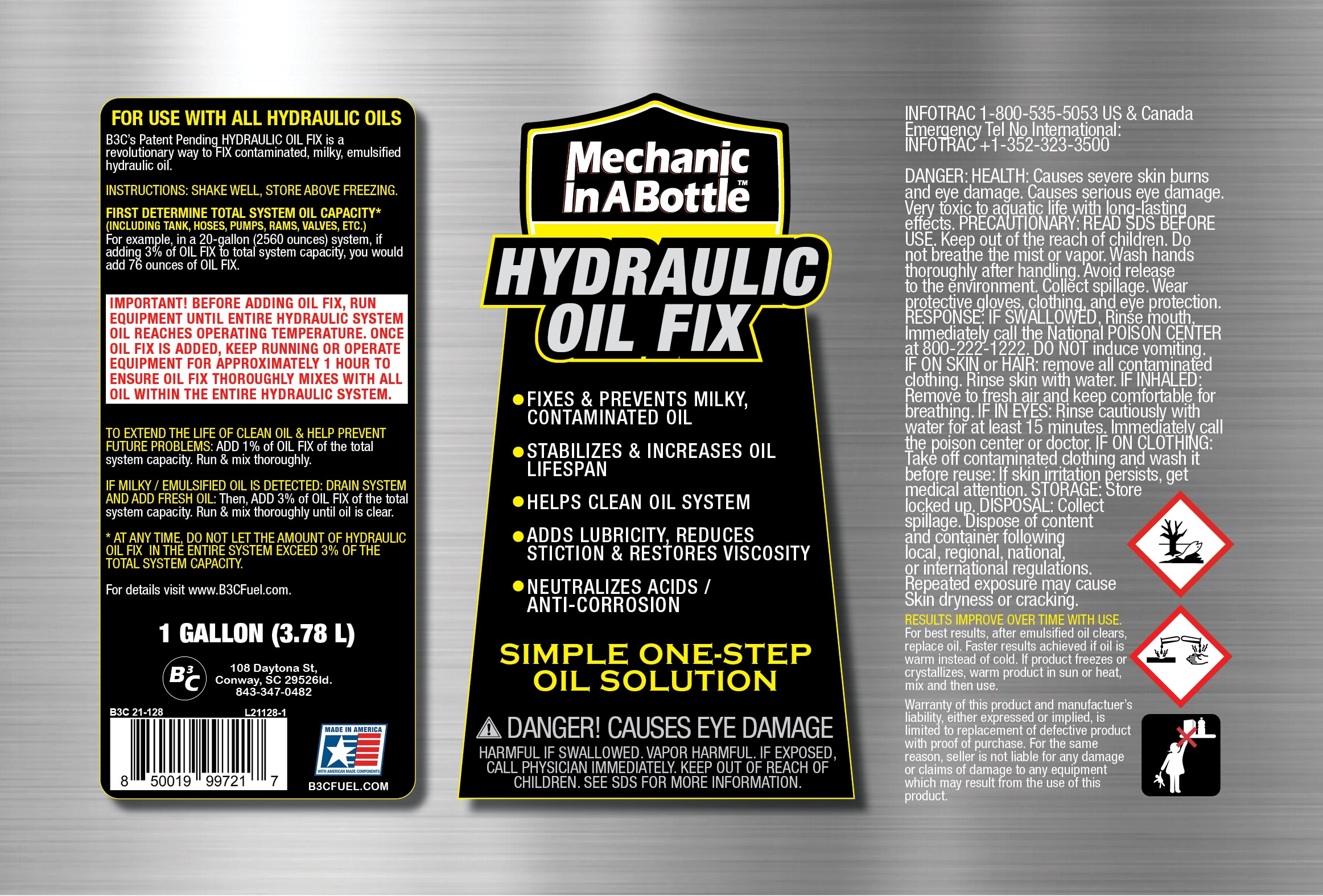 Mechanic in A Bottle Hydraulic Oil Fix & Stabilizer 1 gal.