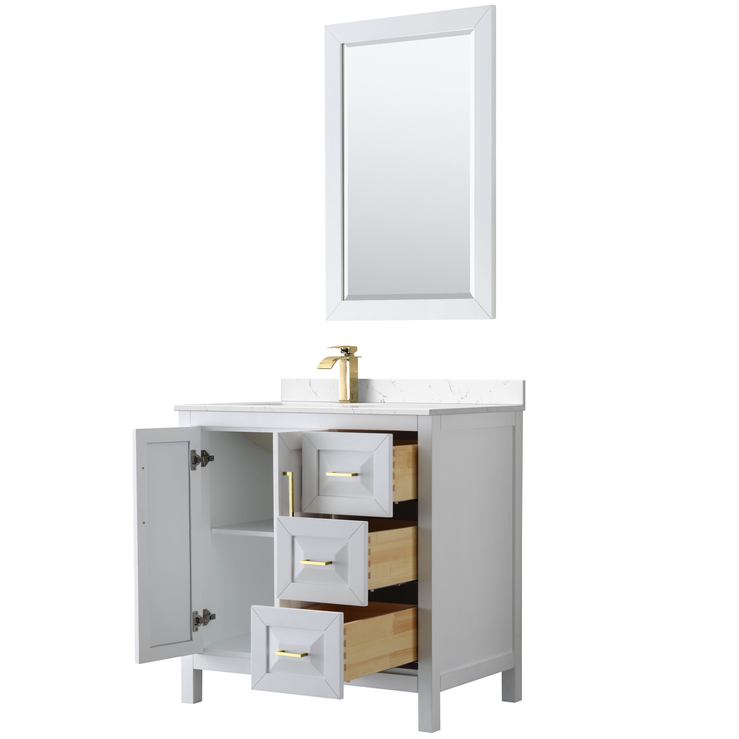Wyndham Collection WCV252536SWBWCUNSMED Bath-Vanity-Combo - View #2
