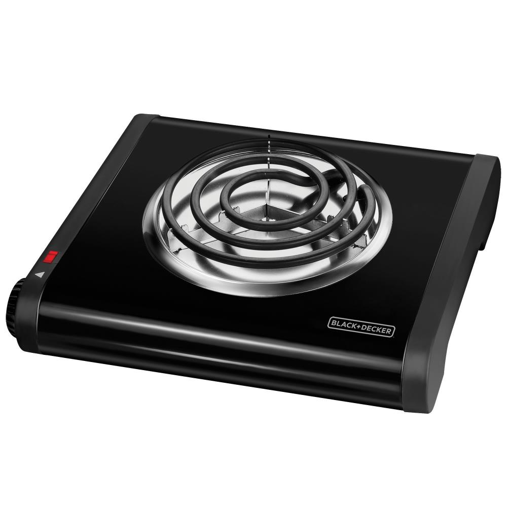 BLACK+DECKER SB1001B 9.646-in 1 Burner Metal Electric Hot Plate