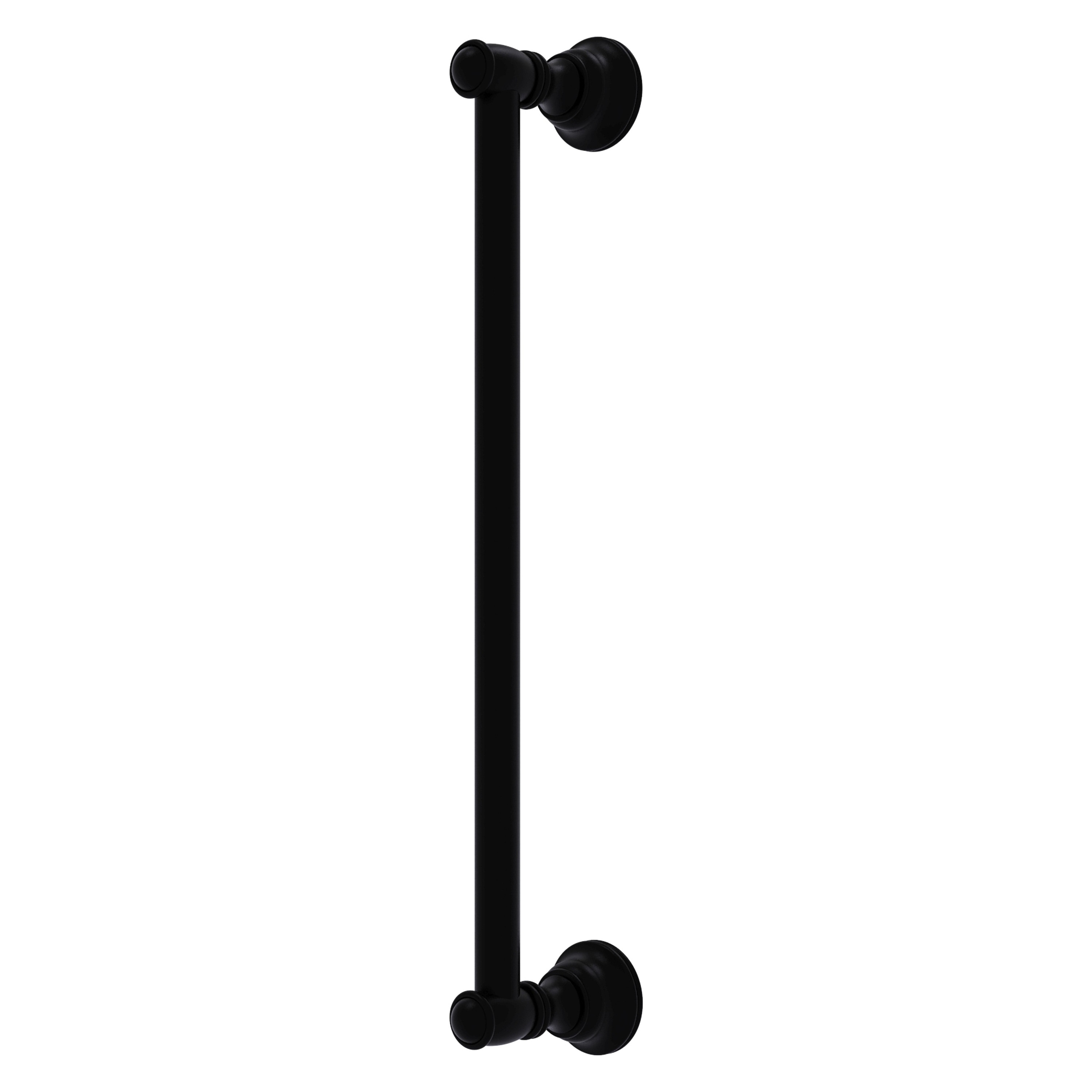Matte Black Solid Brass 18" Refrigerator Pull