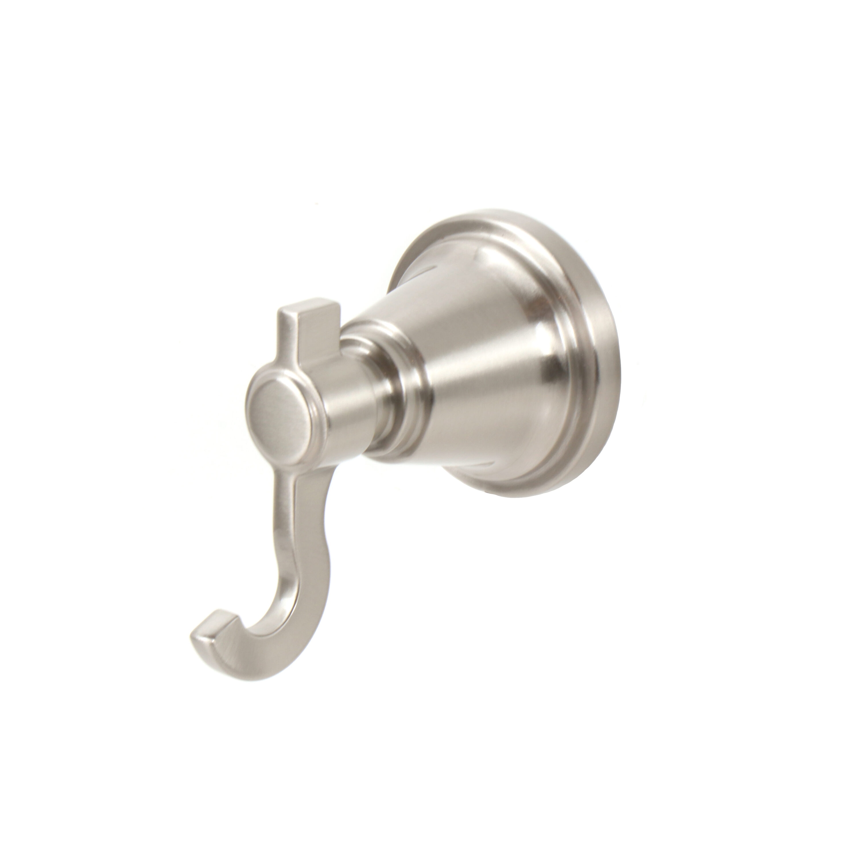 Delta Flynn Brushed Nickel Double-Hook Wall Mount Towel Hook in the Towel  Hooks department at