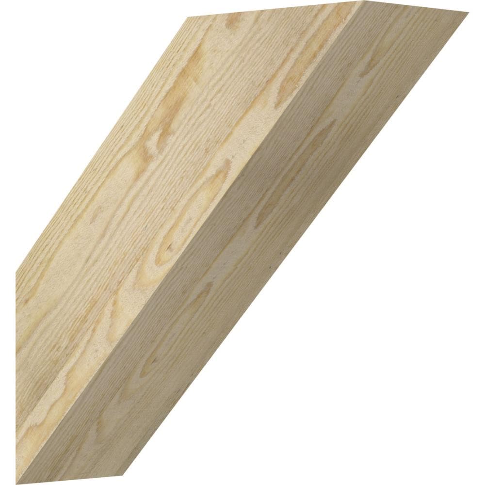 Ekena Millwork BRC06X18X18TRA00RDF 6-in x 18-in x 18-in Douglas Fir Unfinished Wood Traditional rough sawn