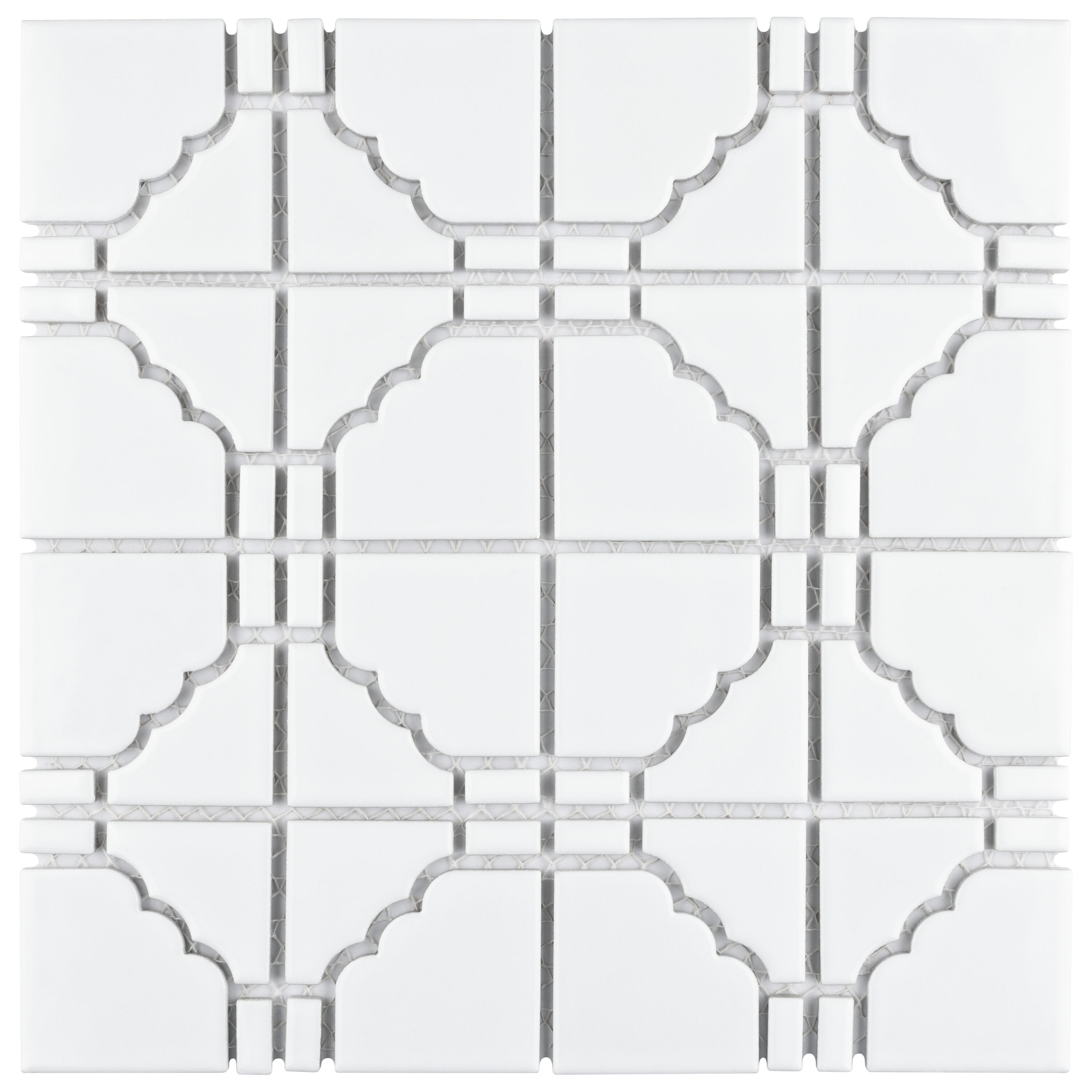 Affinity Tile S1FKOOKA11 Sample - Osaka Glossy White 6-in x 6-in Glossy Porcelain Floor and Wall Tile
