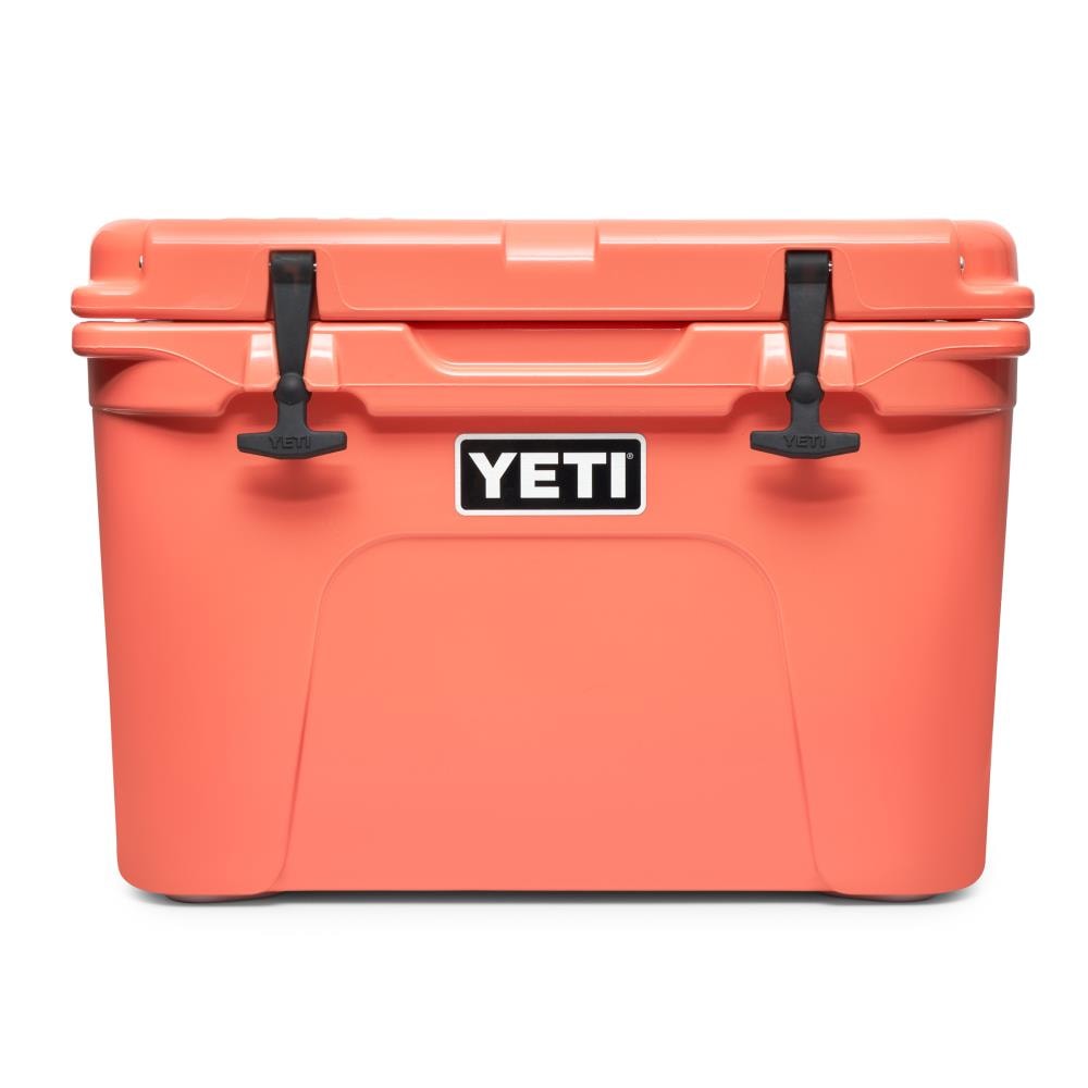 YETI Tundra 35 Insulated Chest Cooler, Coral in the Portable
