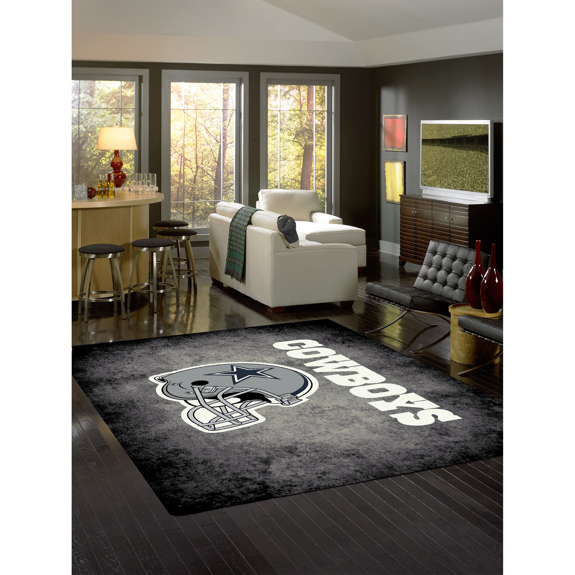 Dallas Cowboys Fade Rug NFL Team Area Rug Bedroom Rug Home Decor Floor Decor