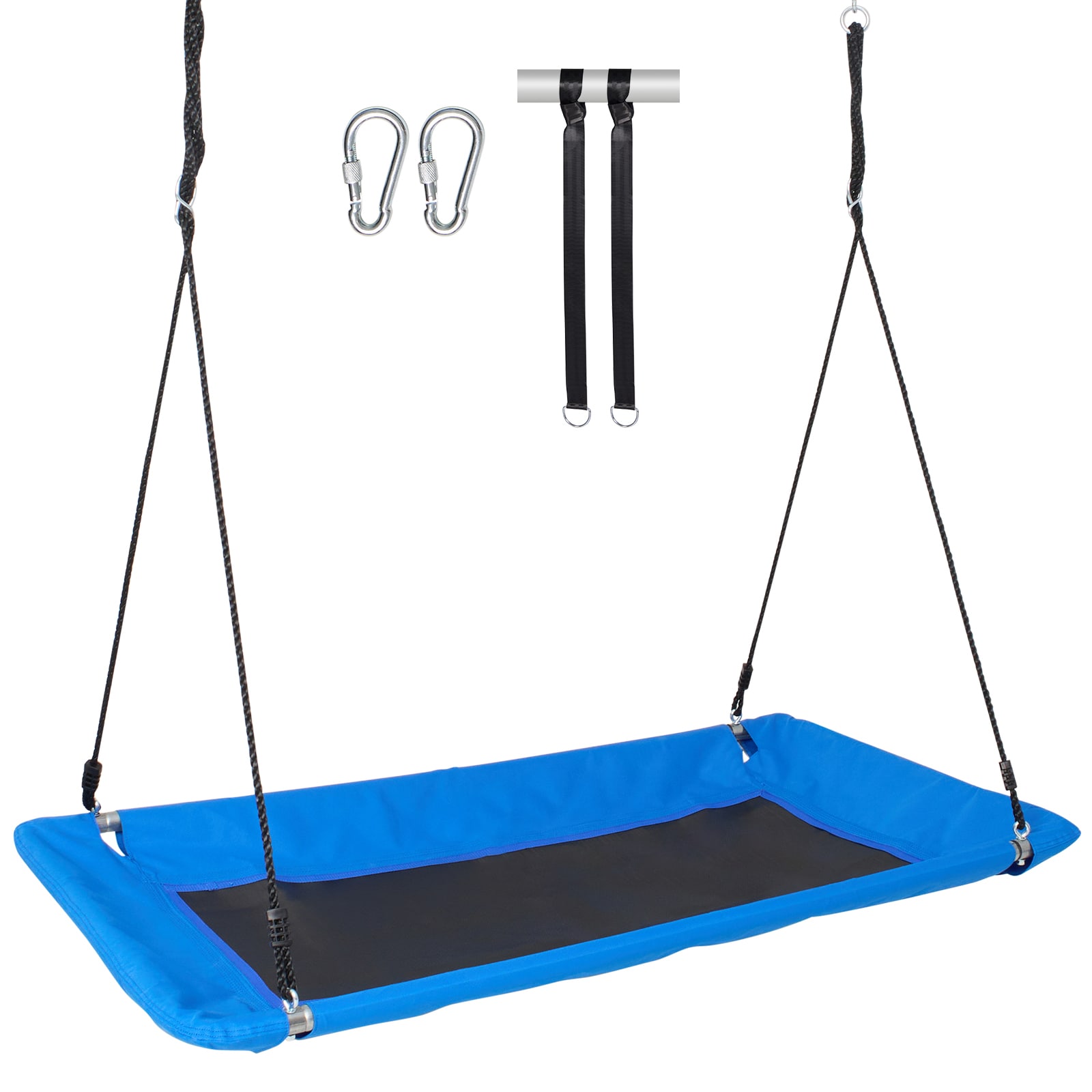 SVOPES SVOPESLSJD60Y07619V0 60 Inch 700 lbs Platform Swing Blue and Black Plastic and Metal Standing Swing