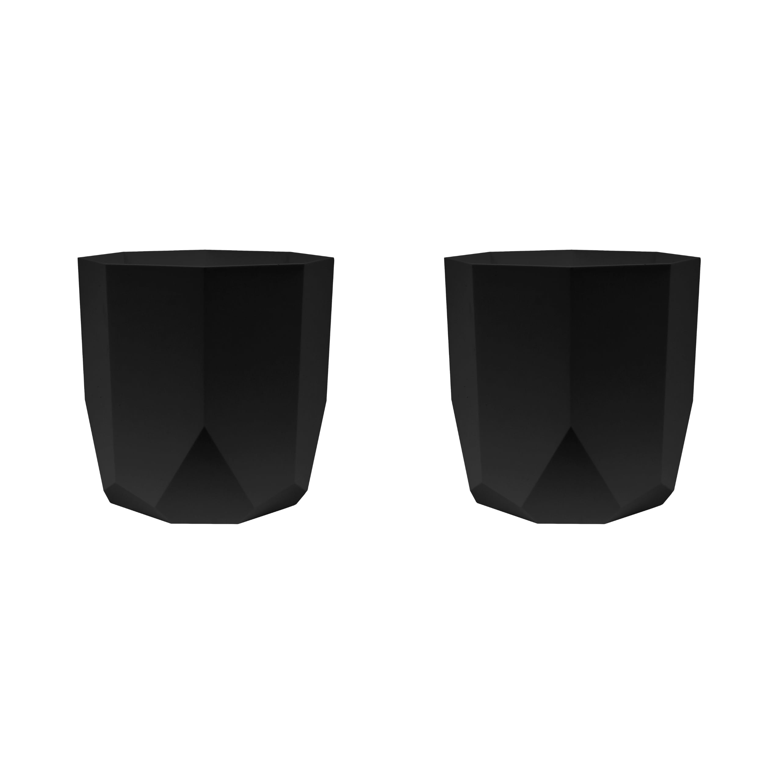 Bloem DCB-TUXMIX3 2 -Pack 10.13-in W Medium Black Plastic Contemporary/Modern Indoor/Outdoor Planter